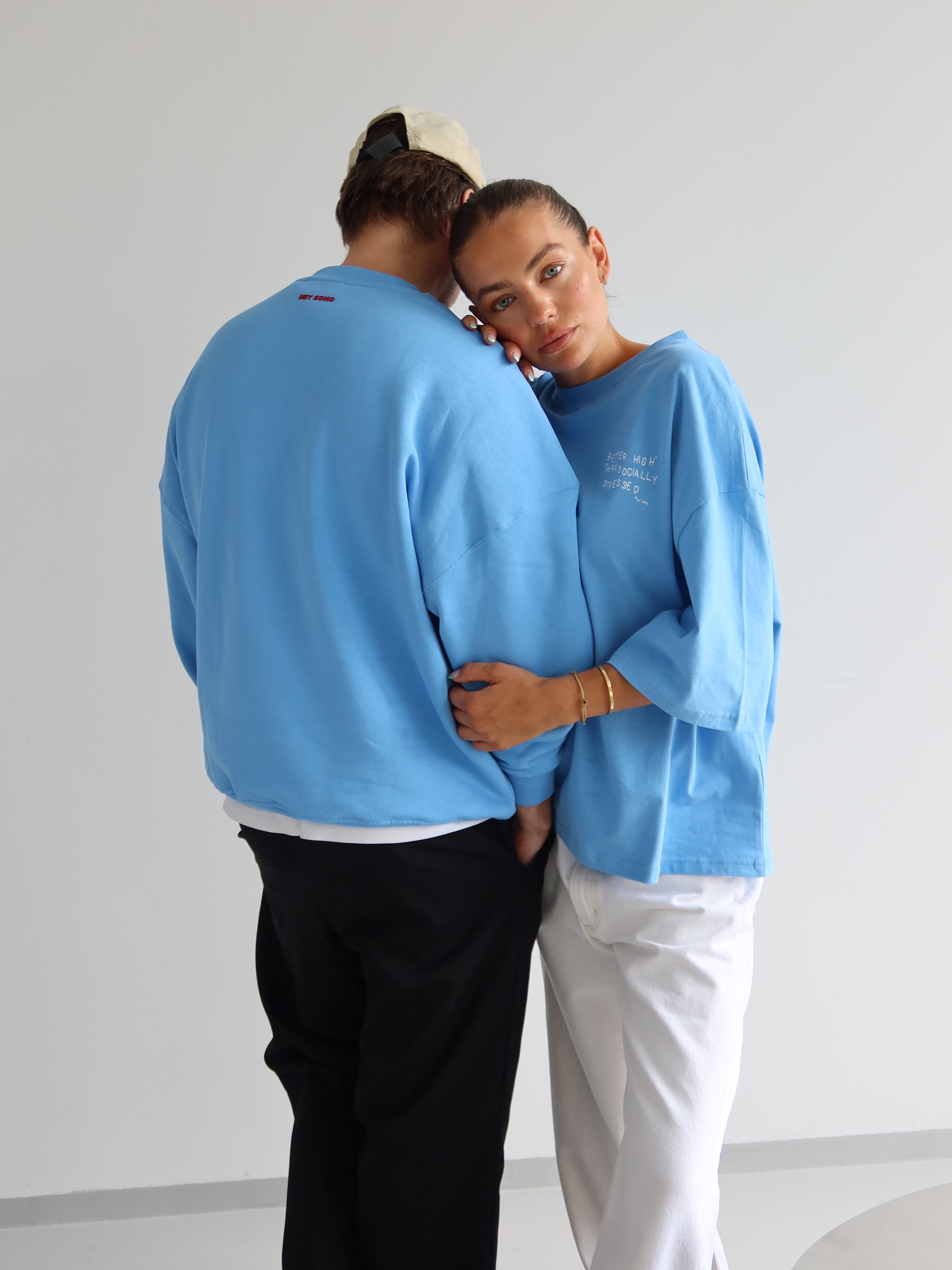 BETTER HIGH T-SHIRT POOL BLUE