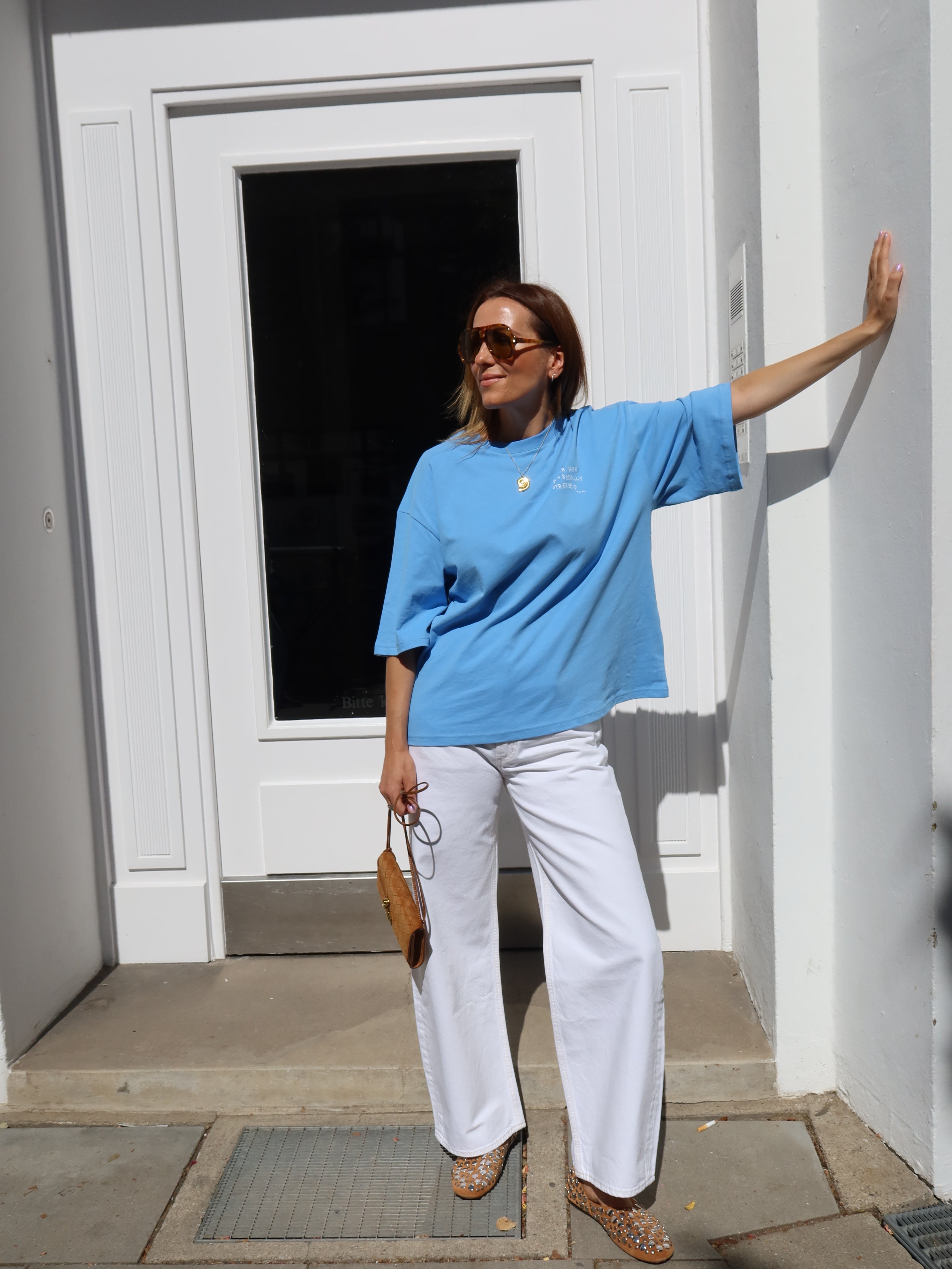BETTER HIGH T-SHIRT POOL BLUE