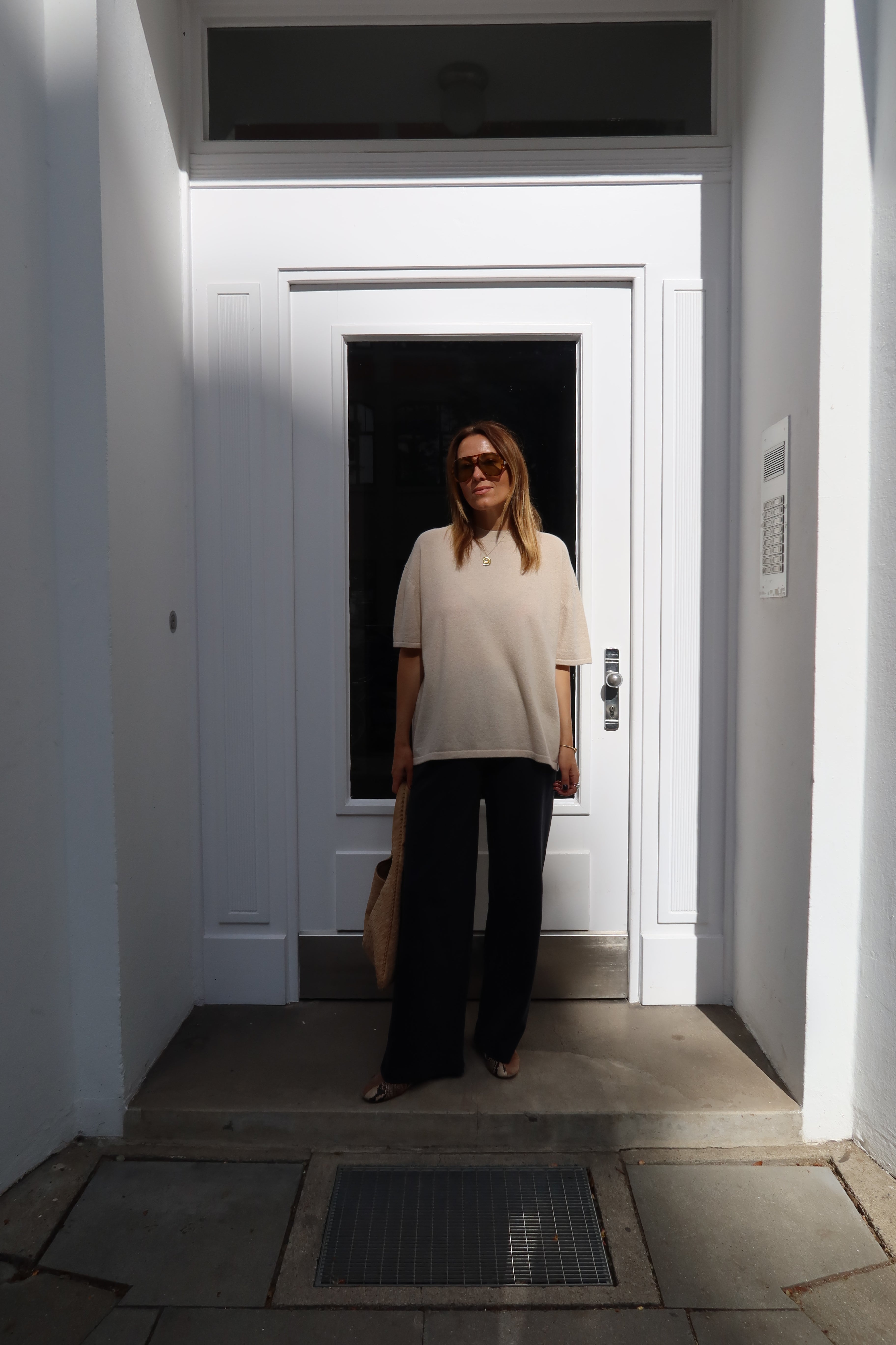THEA KNIT SHIRT oatmilk
