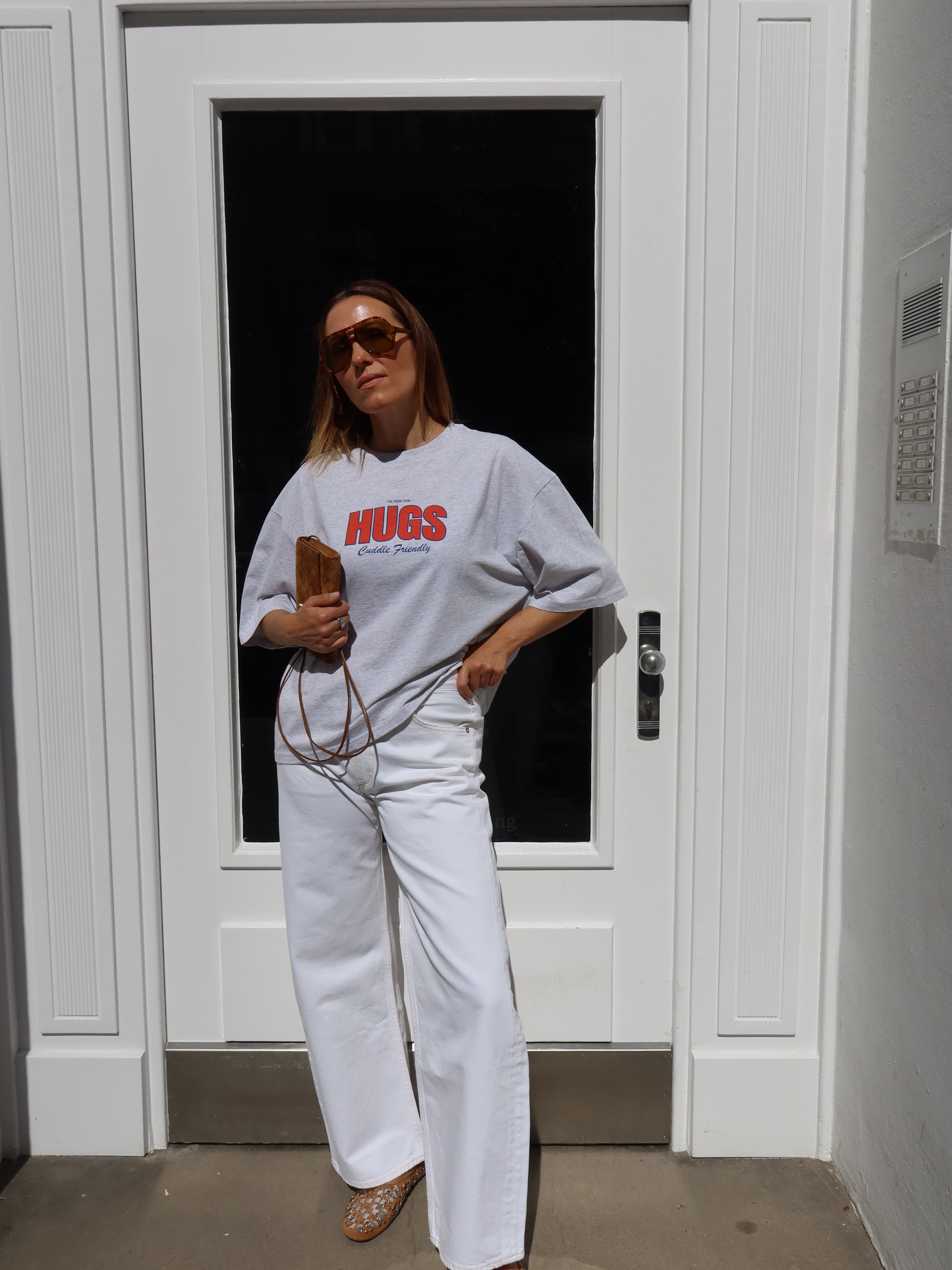 HUGS T-SHIRT LT GREY MELANGE