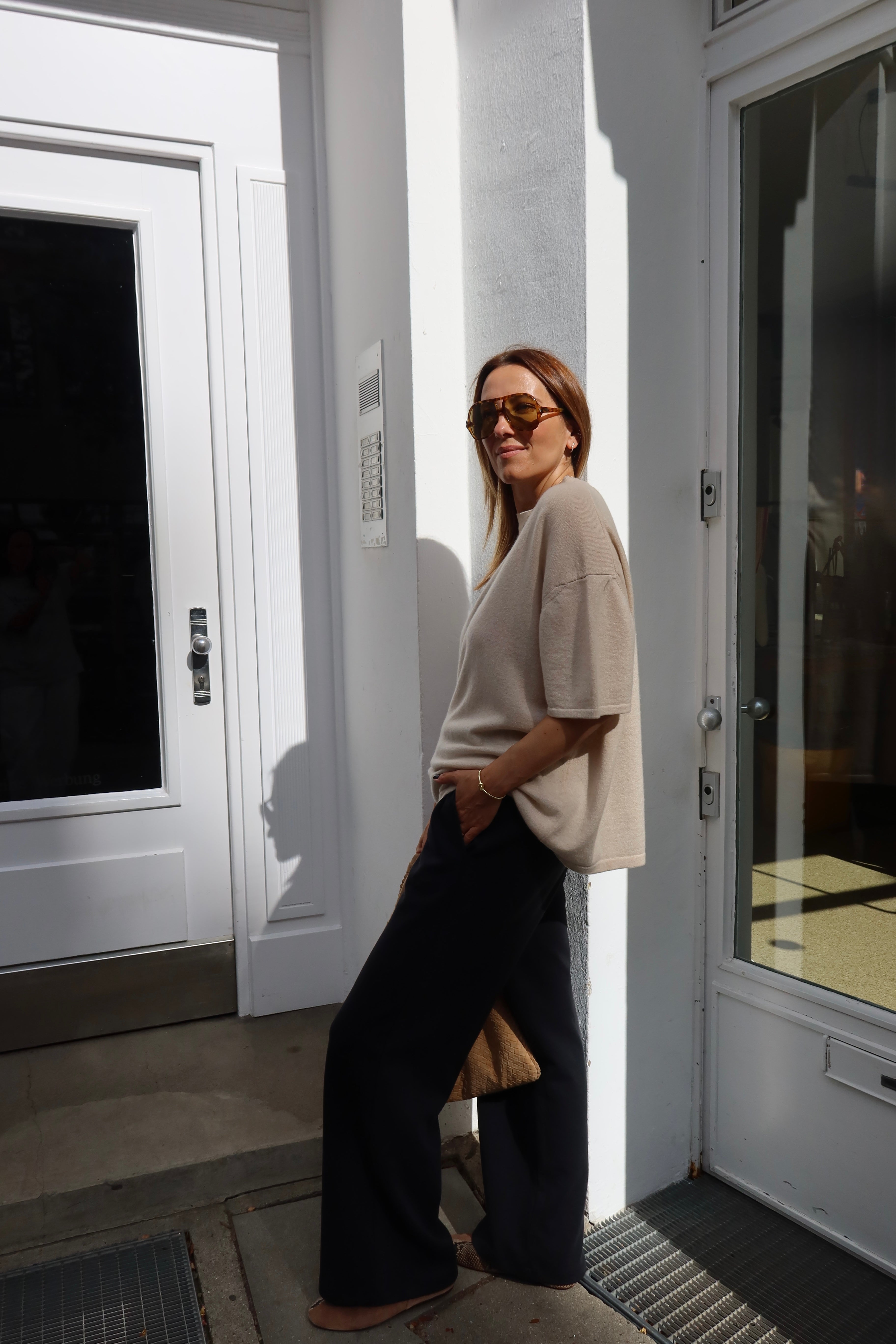 THEA KNIT SHIRT oatmilk
