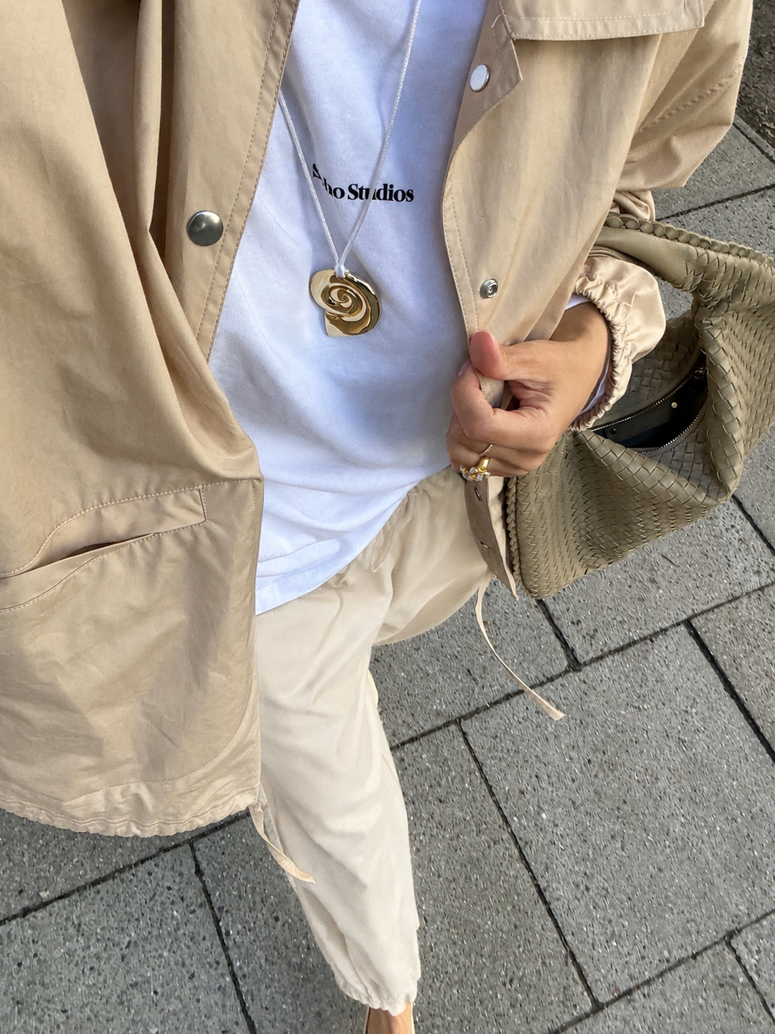 SOHO STUDIOS AYDA BARREL PANTS beige