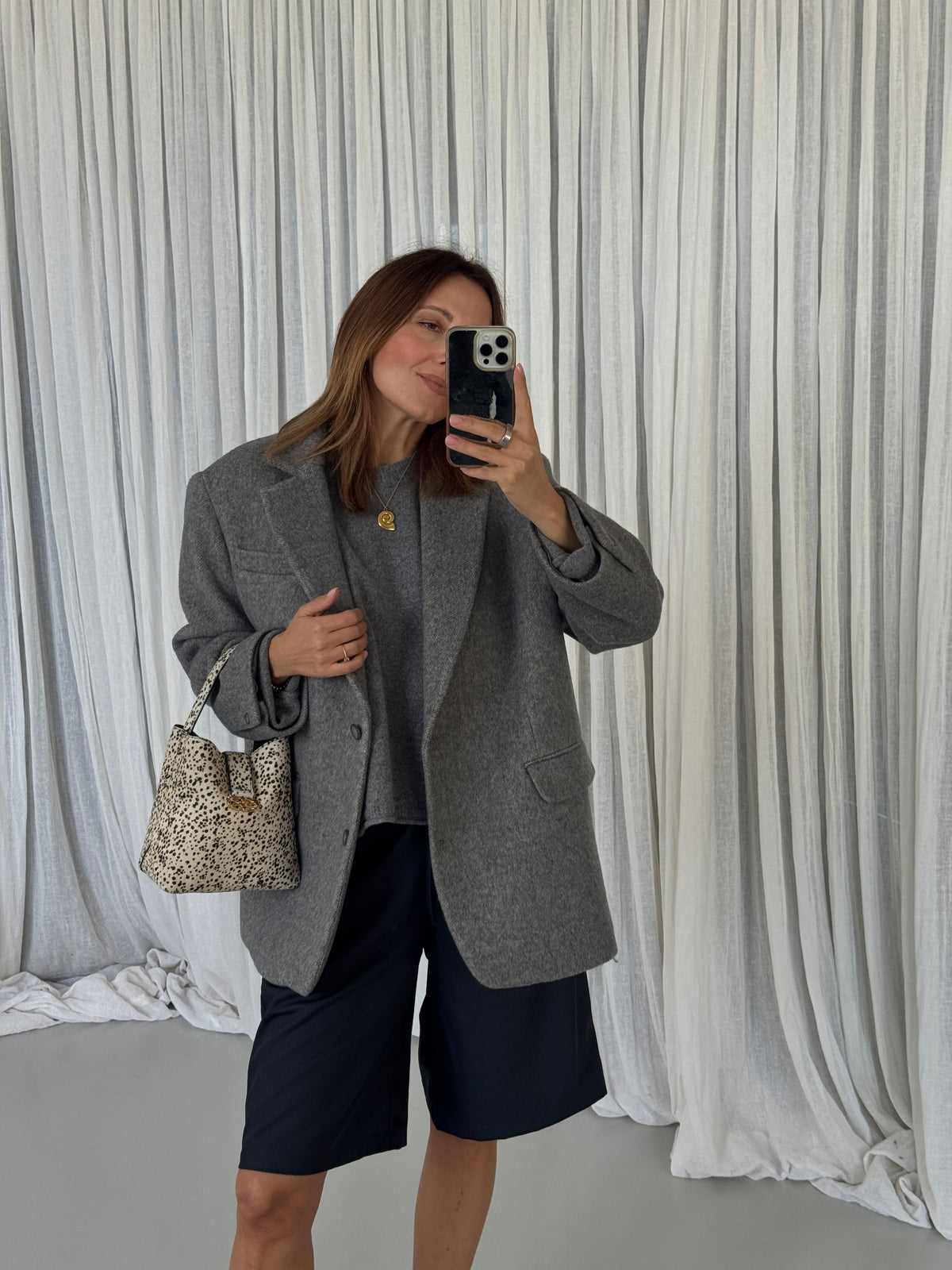 GABRIELA BLAZER grey melange