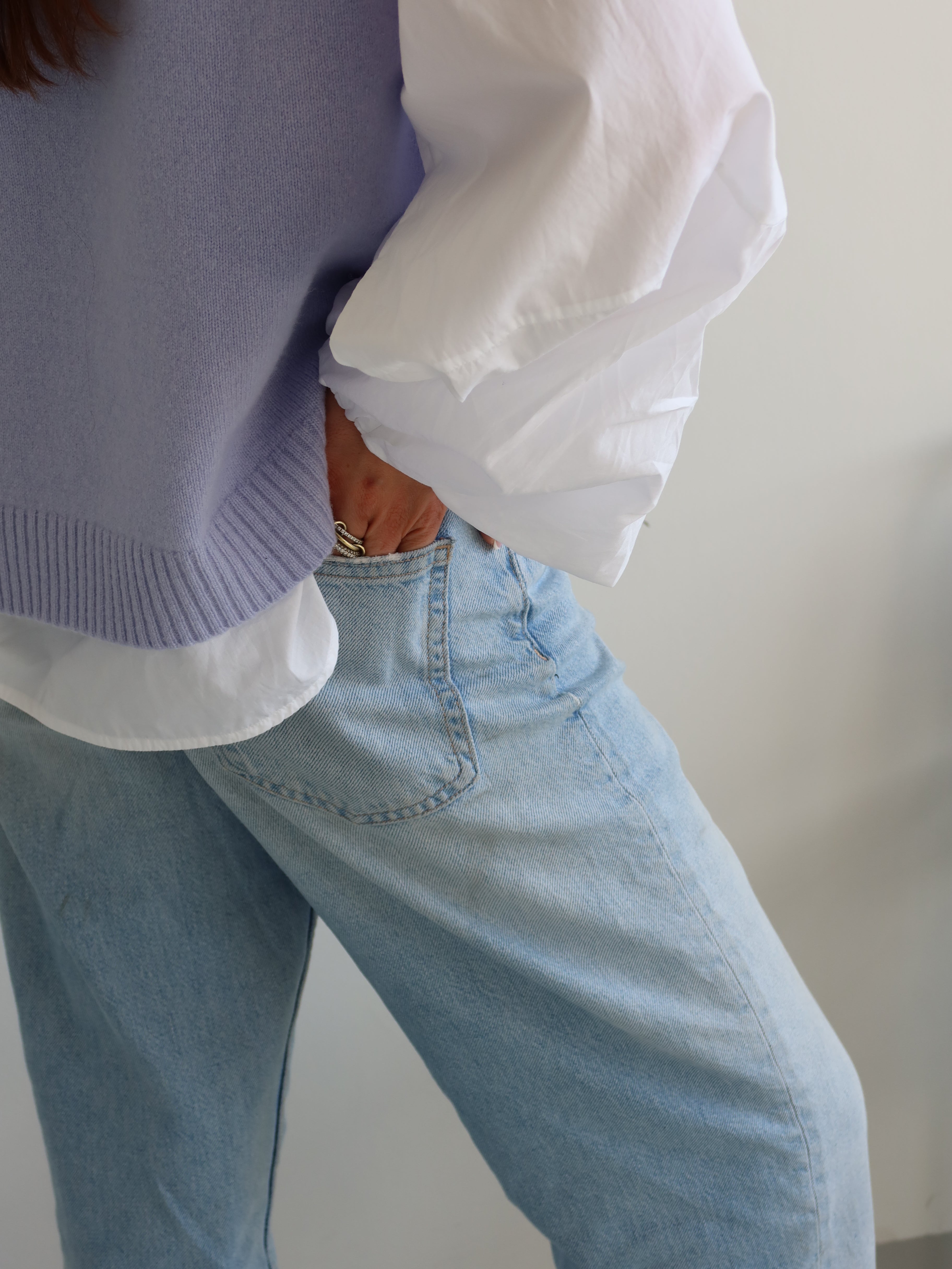 FIONA KNITSHIRT light blue