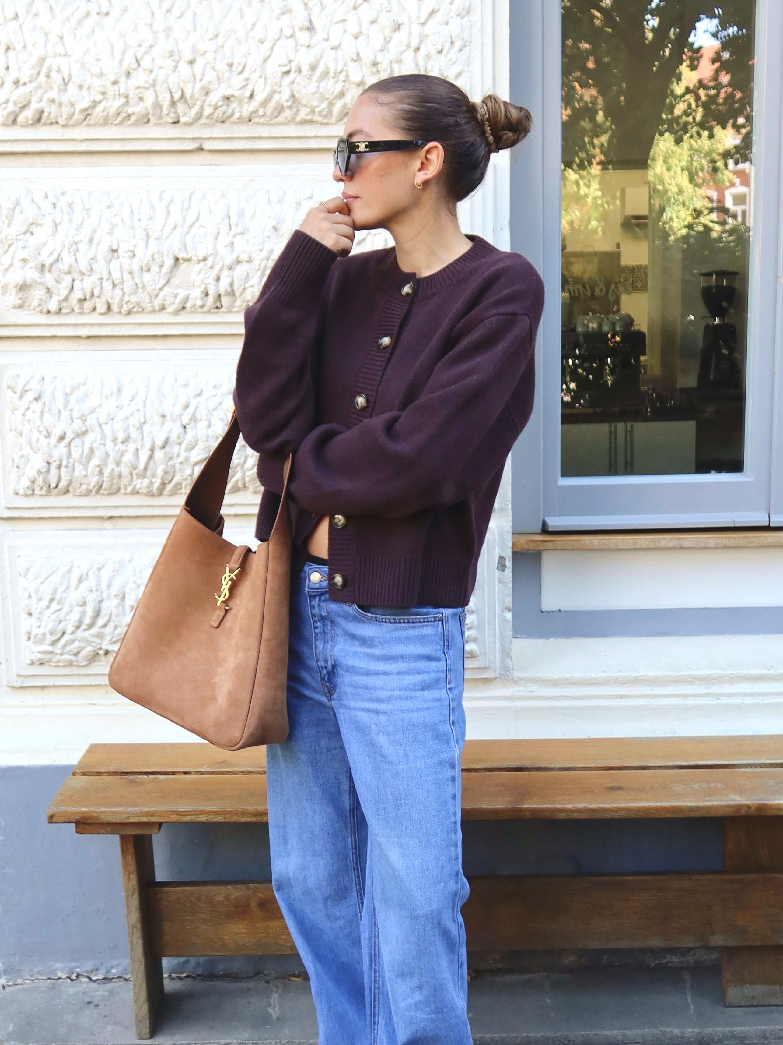 KATE CARDIGAN aubergine