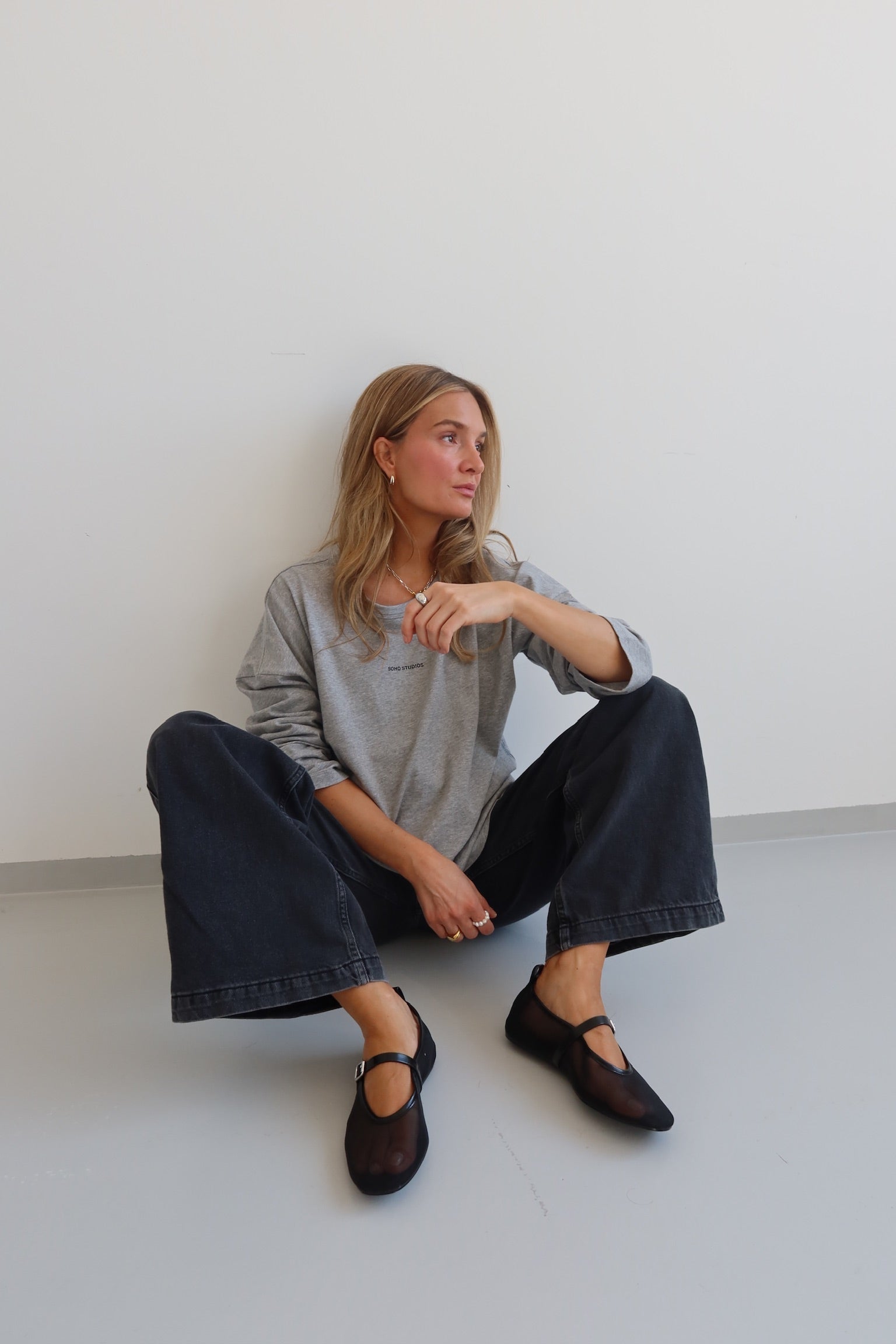 SOHO STUDIOS LIA Longsleeve grey melange