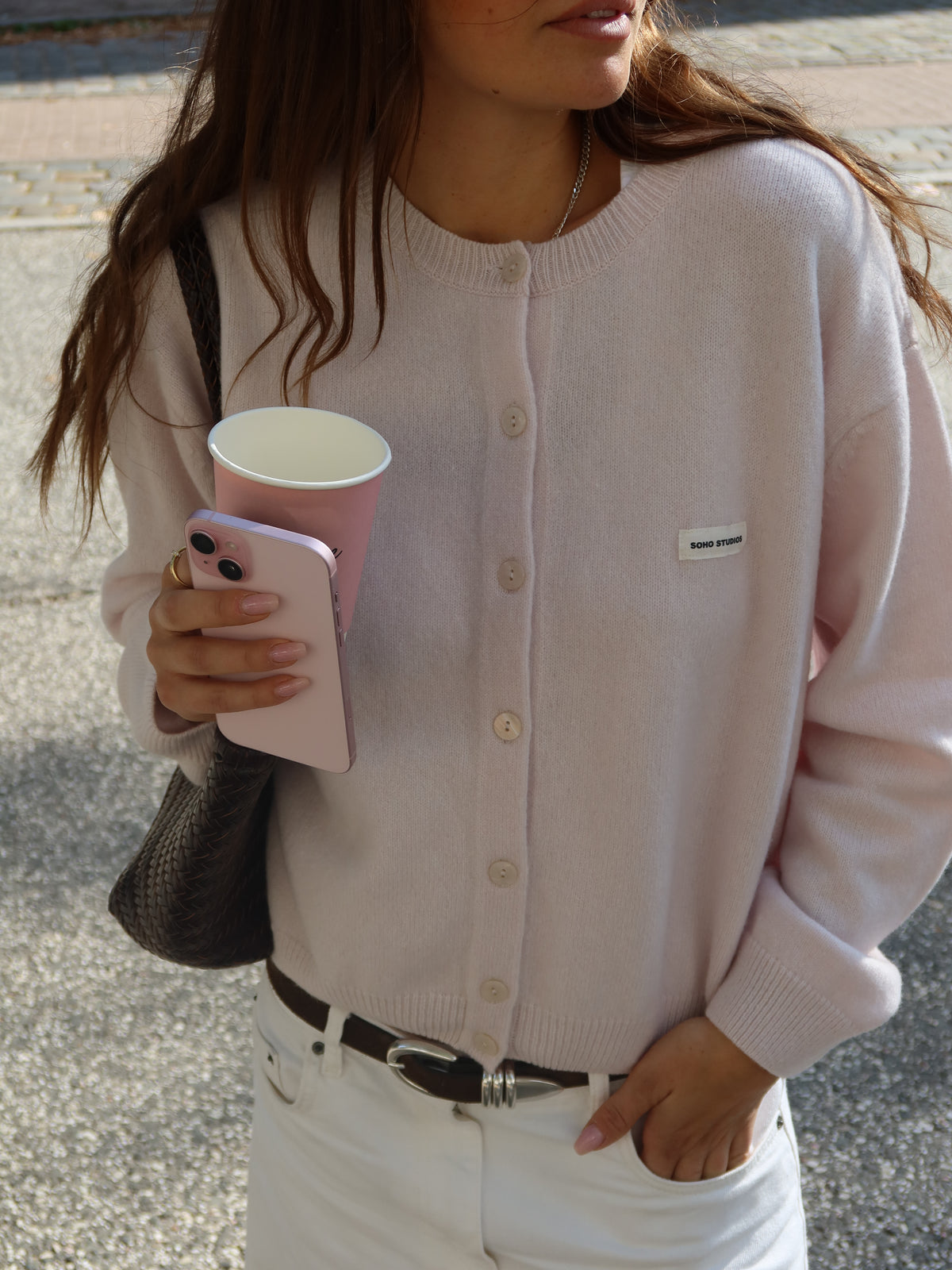 ZOE CARDIGAN soft rose