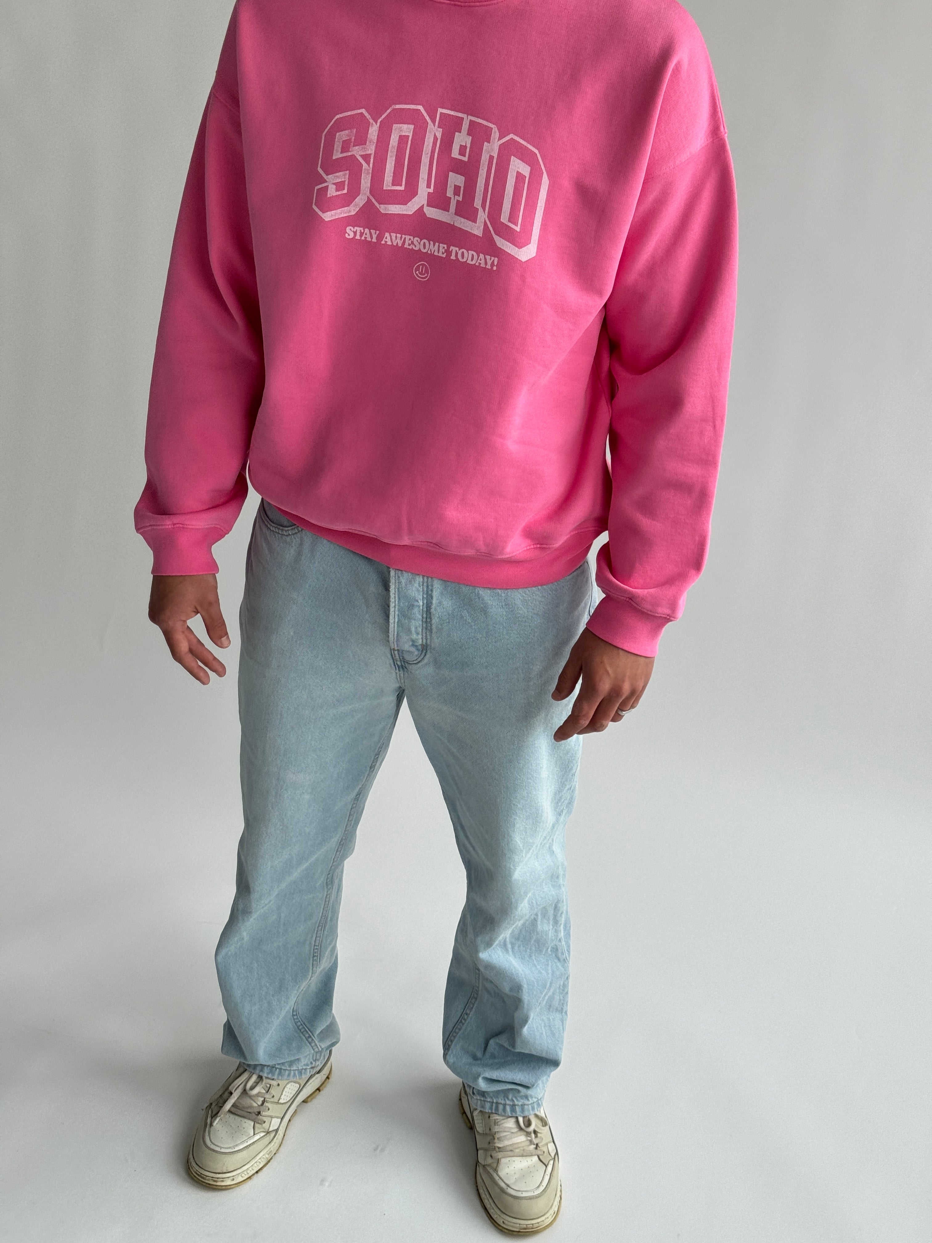 STAY AWESOME Sweater pink