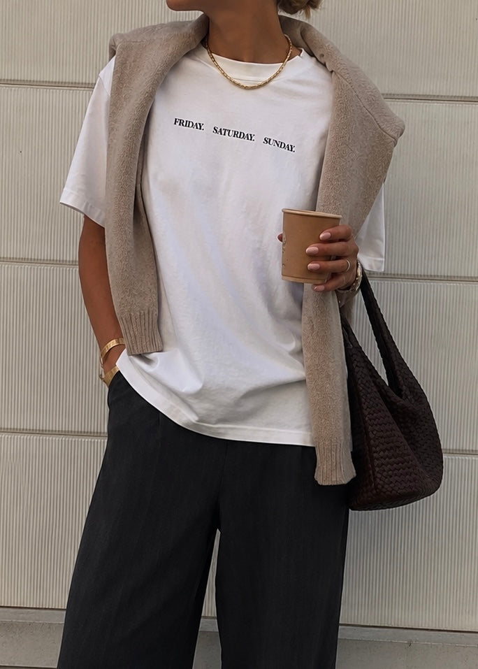 FRIDAY T-Shirt offwhite