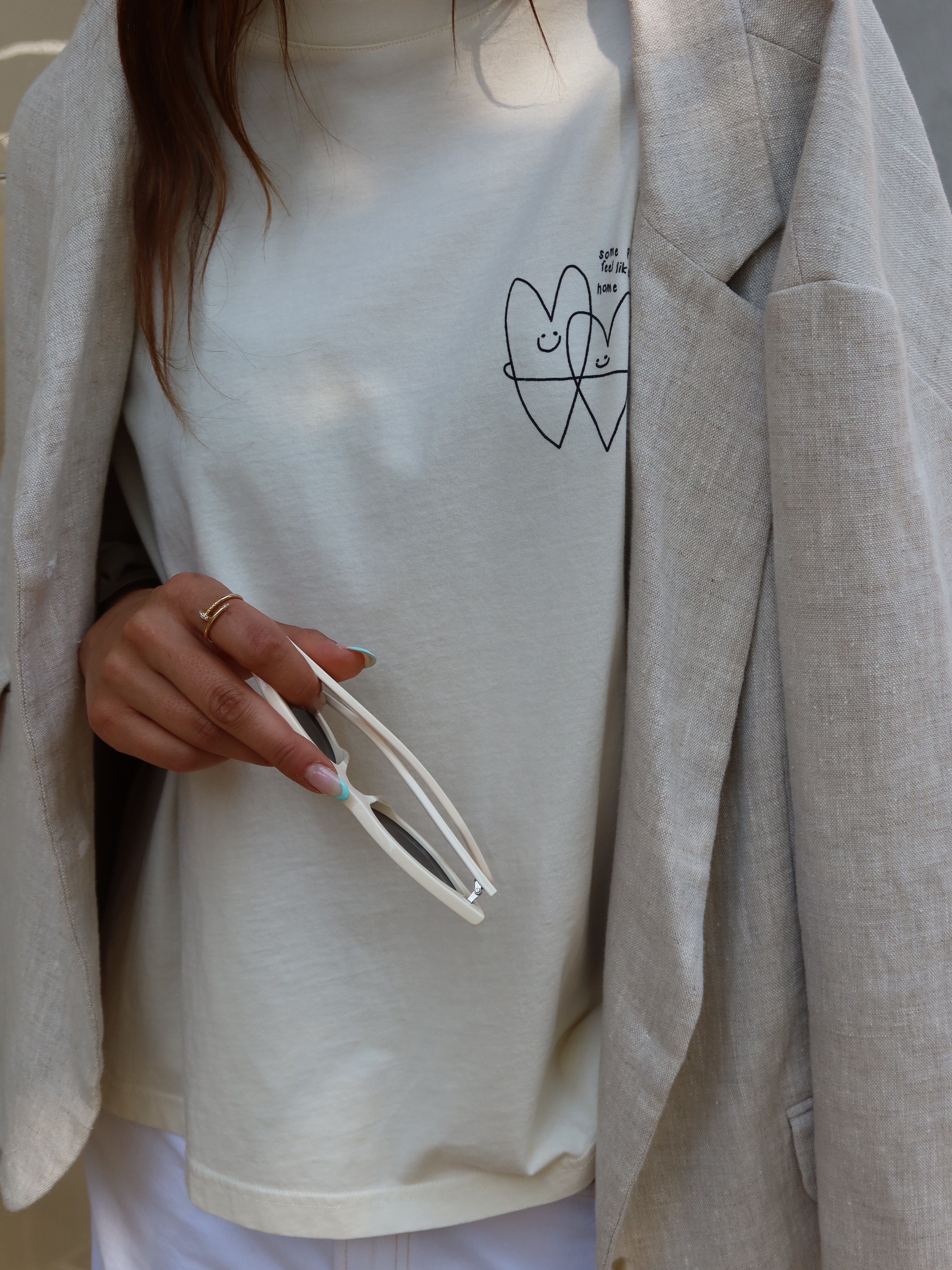 FEEL HOME T-SHIRT off white