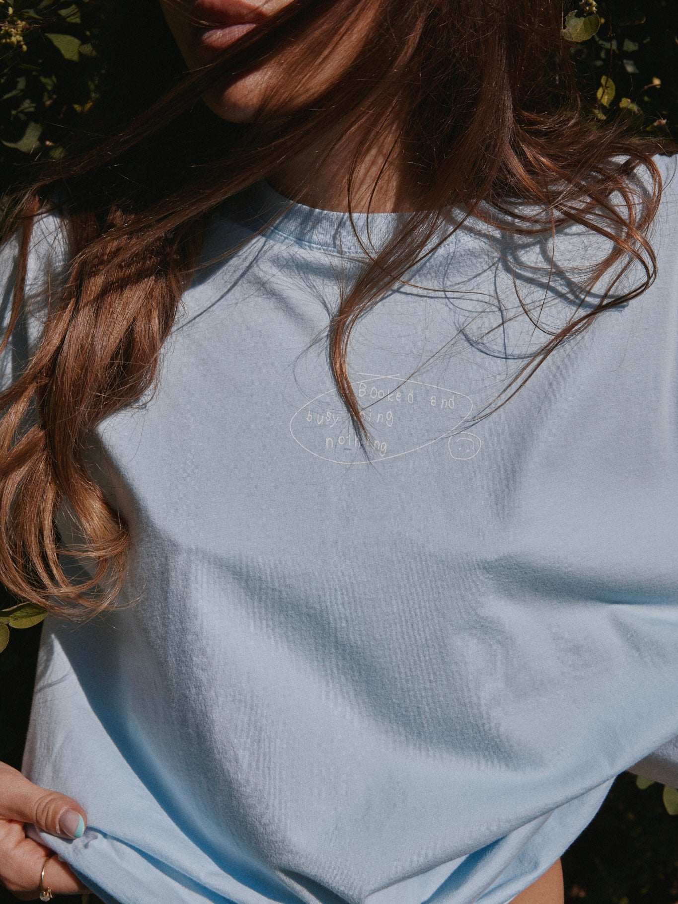 BOOKED & BUSY LONGSLEEVE AURA BLUE