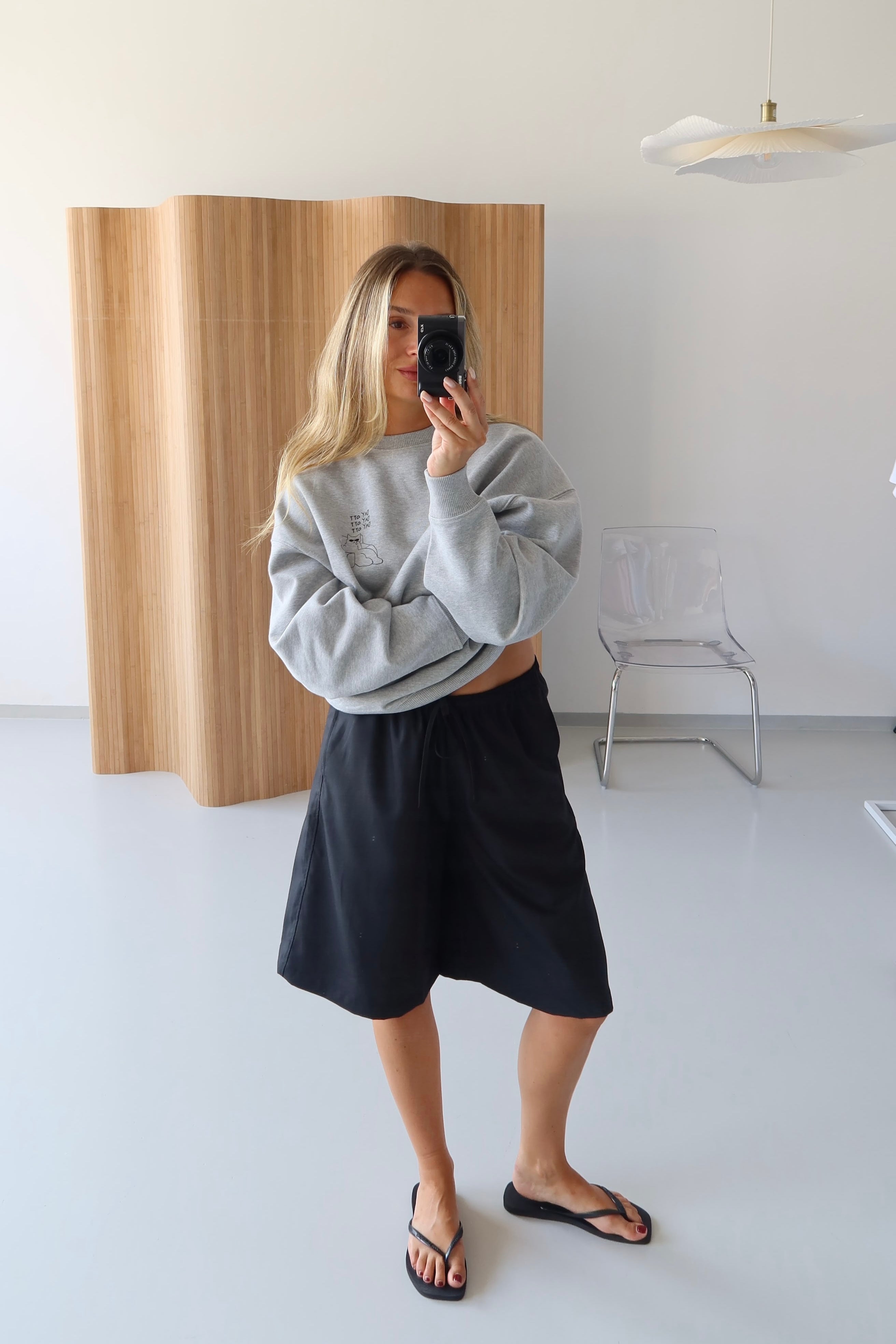 DAY OFF SWEATSHIRT GREY MELANGE