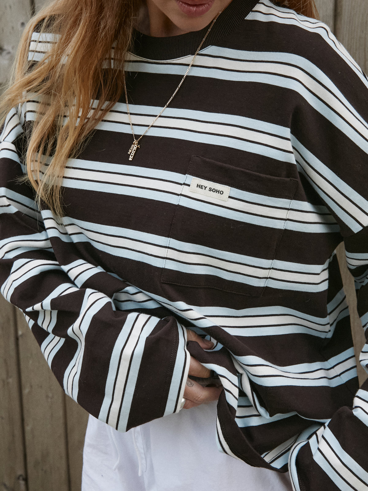 STRIPED LONGSLEEVE COFFEE