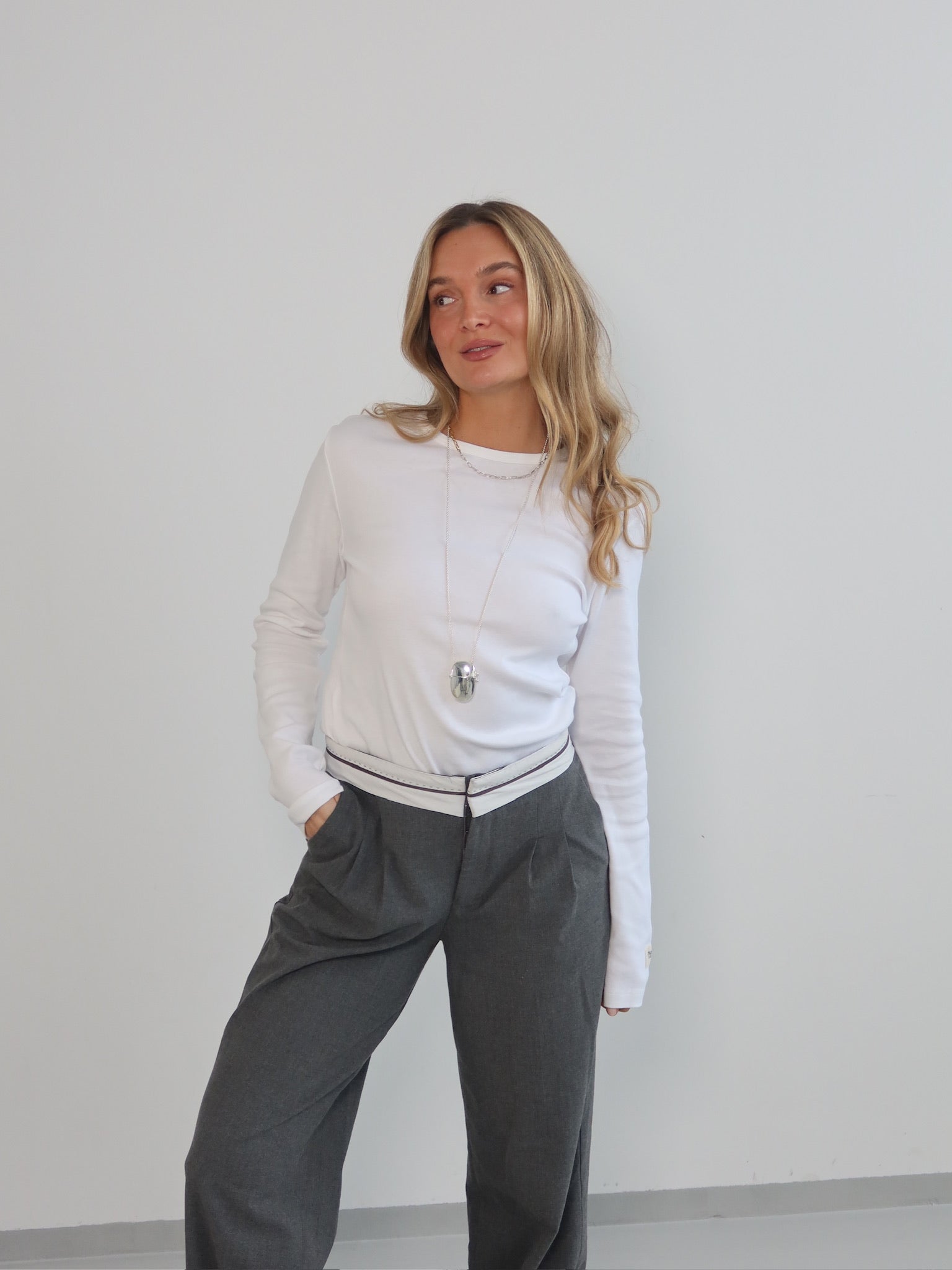 HEY SOHO RIB LONGSLEEVE offwhite