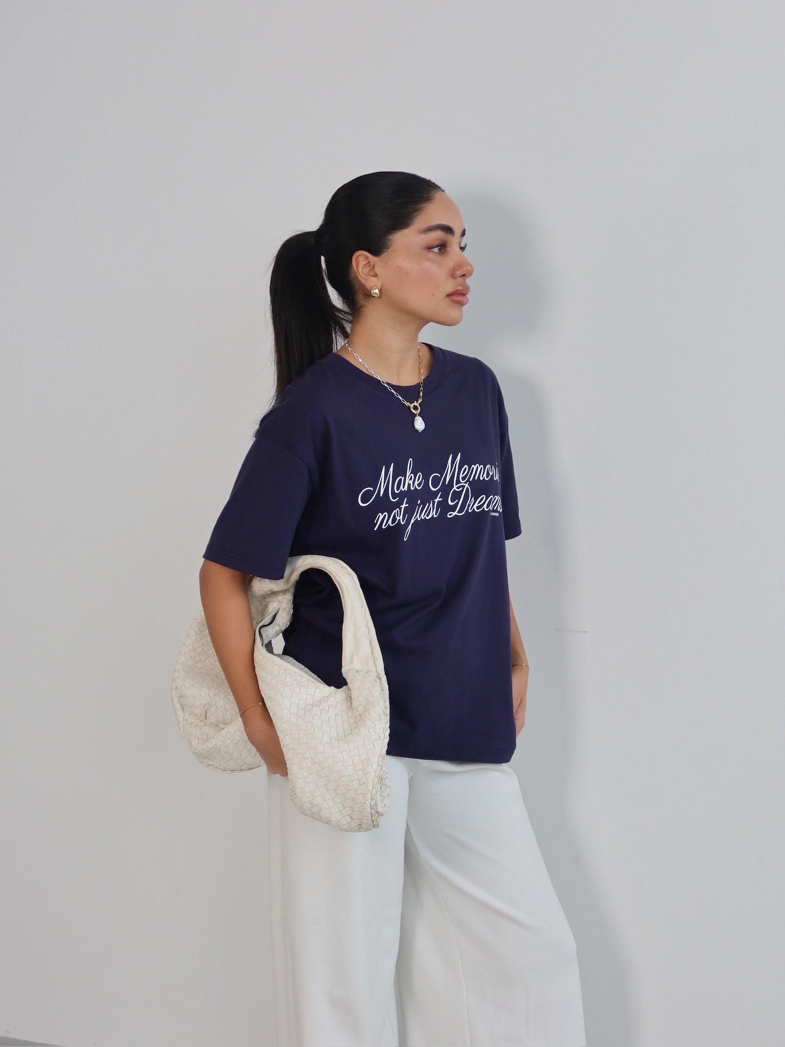 MAKE MEMORIES T-SHIRT NAVY