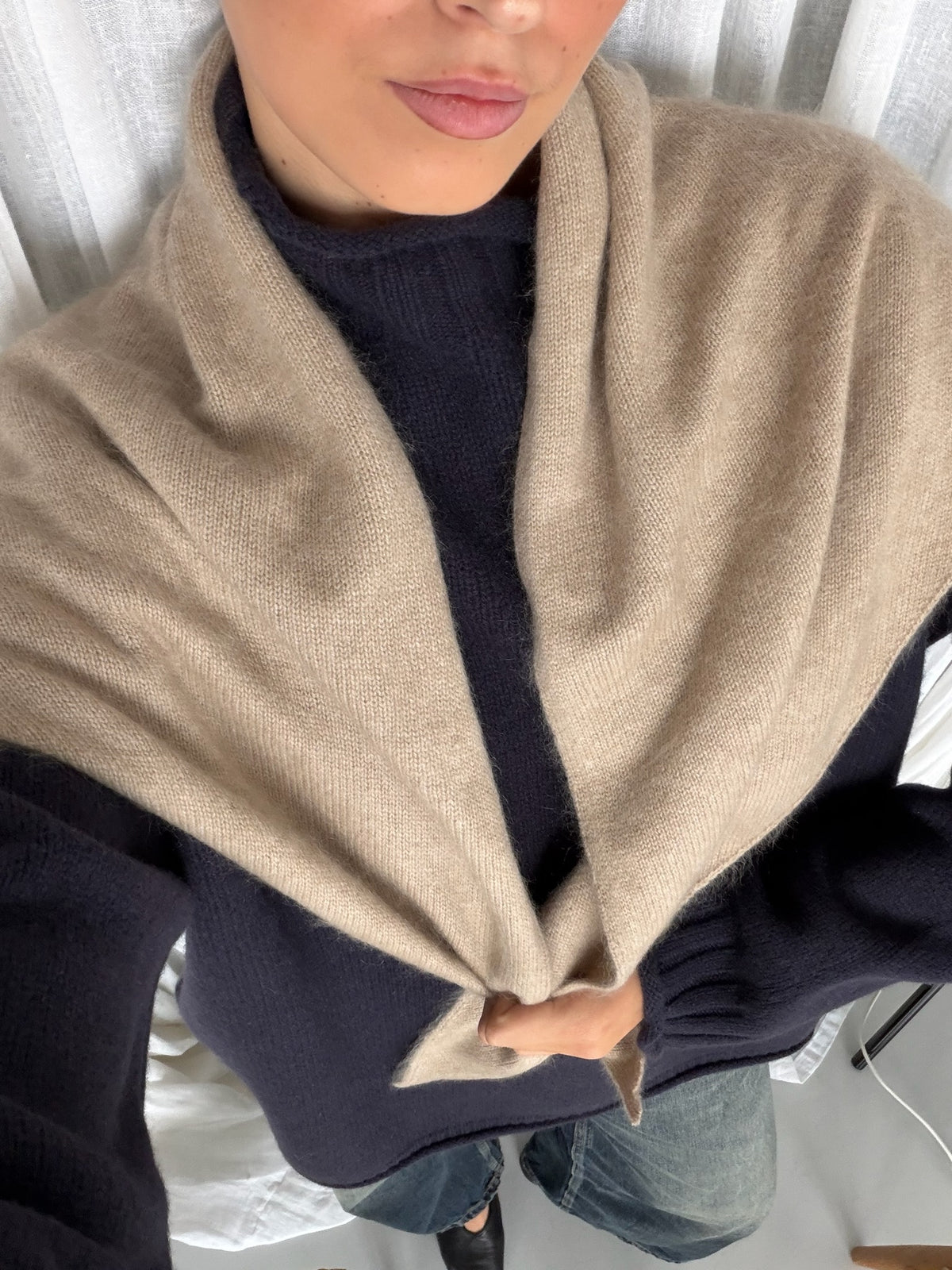 ESMÉE SCARF BEIGE MELANGE