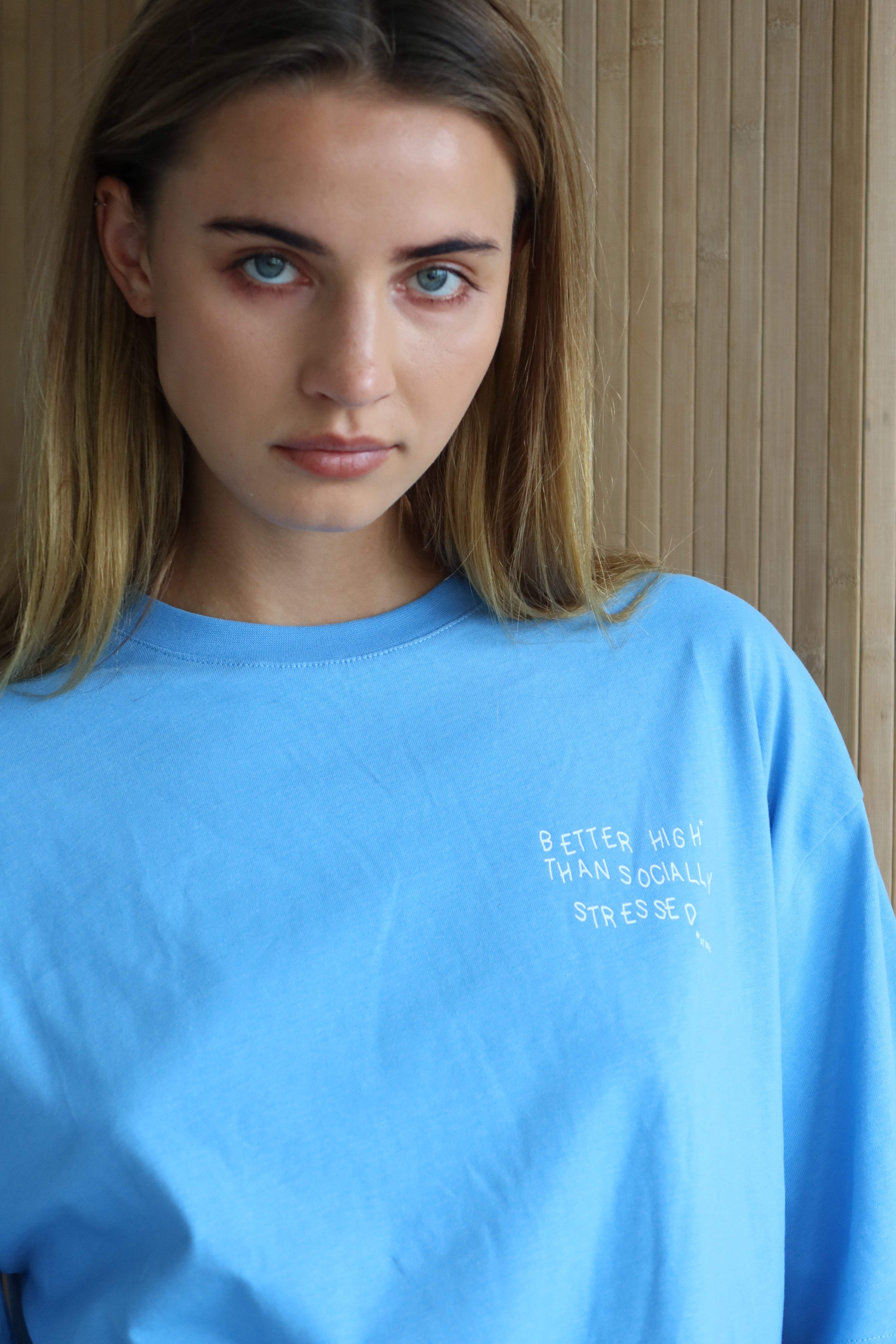 BETTER HIGH T-SHIRT POOL BLUE