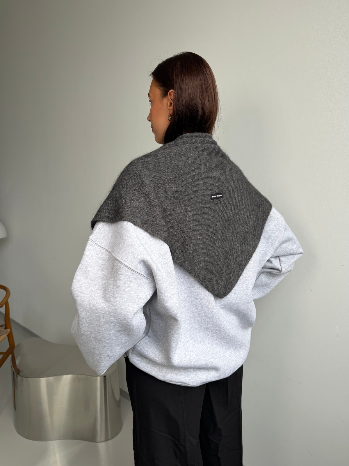 ESMÉE SCARF GREY MELANGE