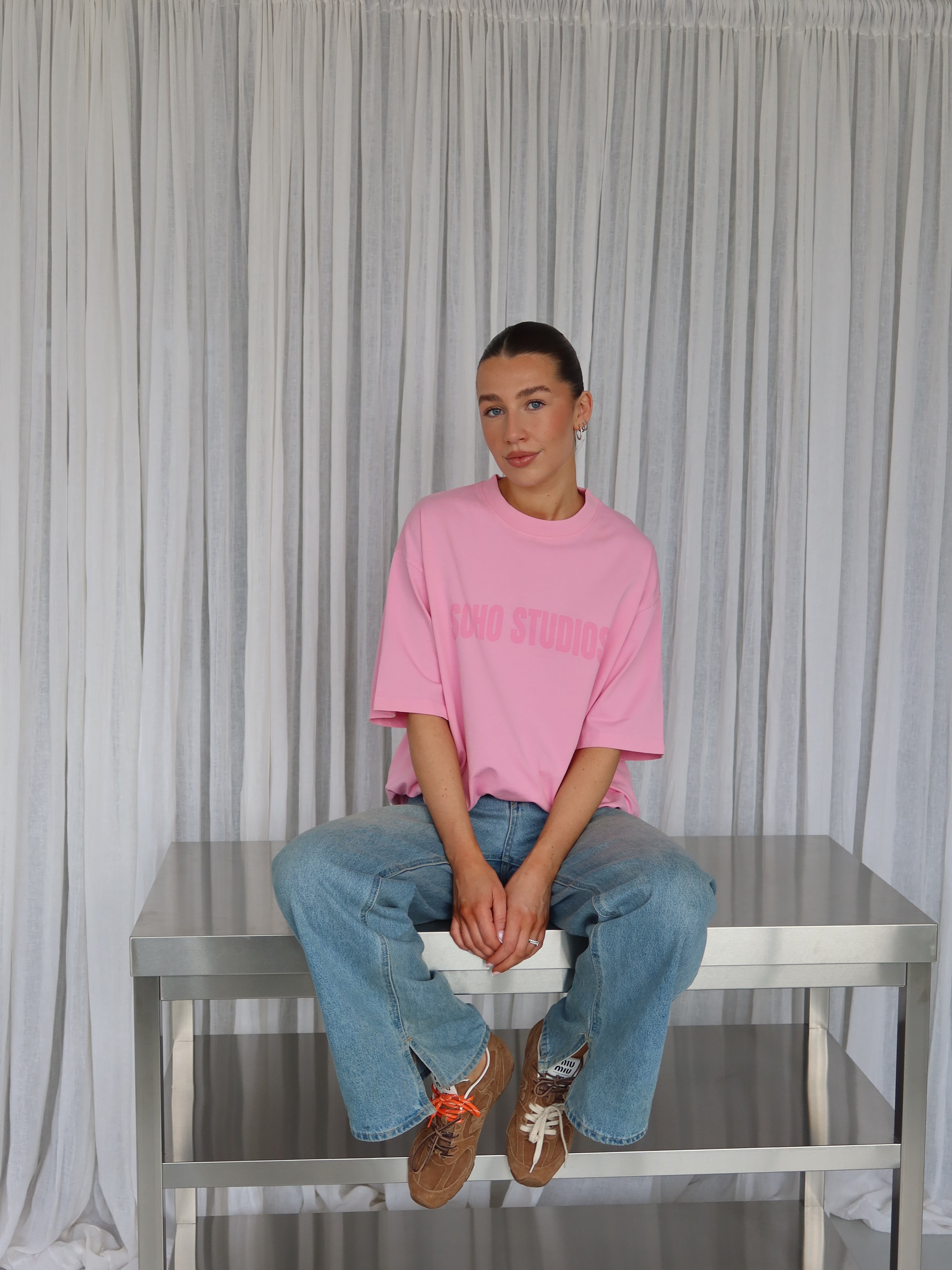 SOHO STUDIOS LOGO T-Shirt washed pink