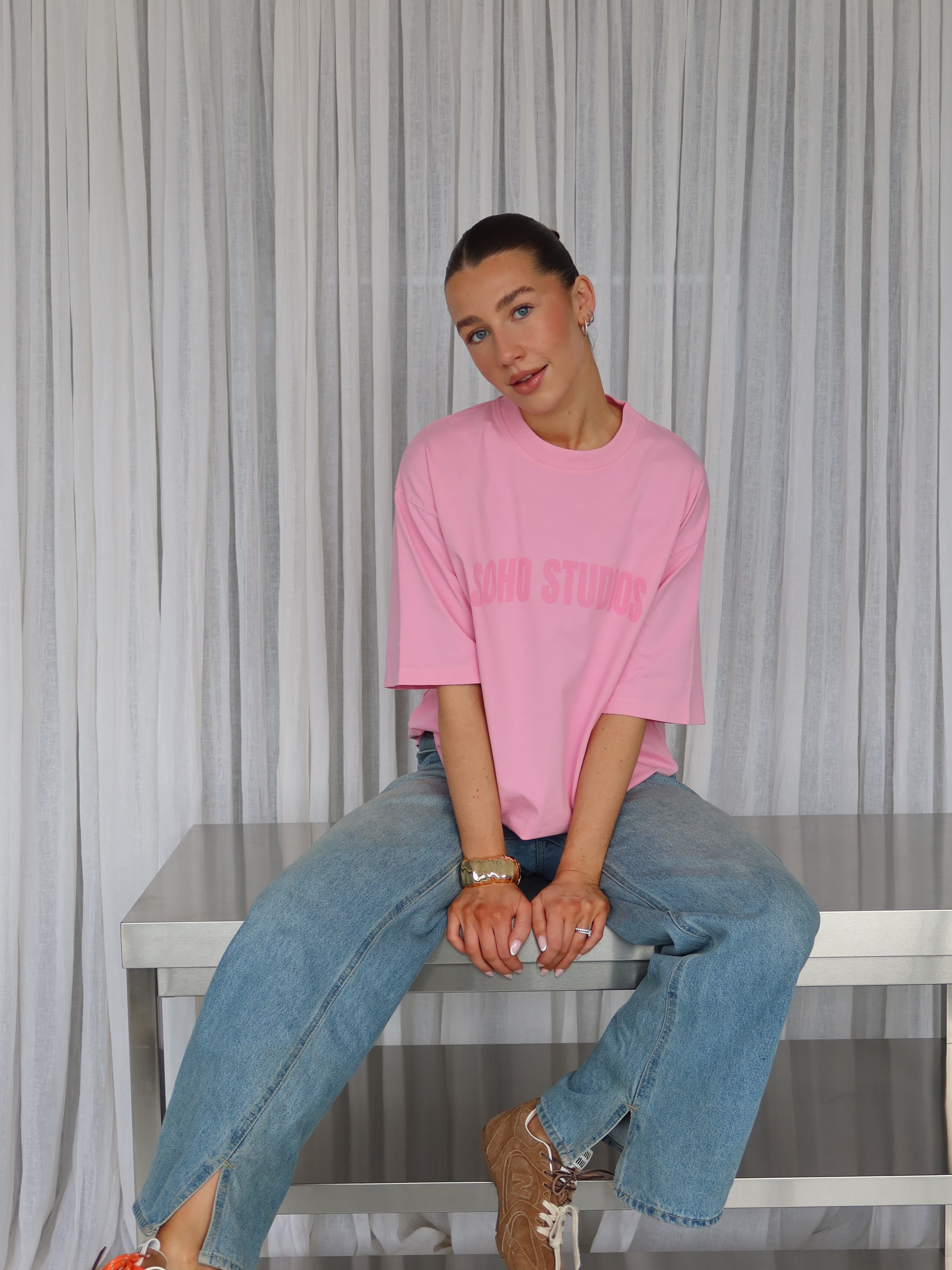 SOHO STUDIOS LOGO T-Shirt washed pink