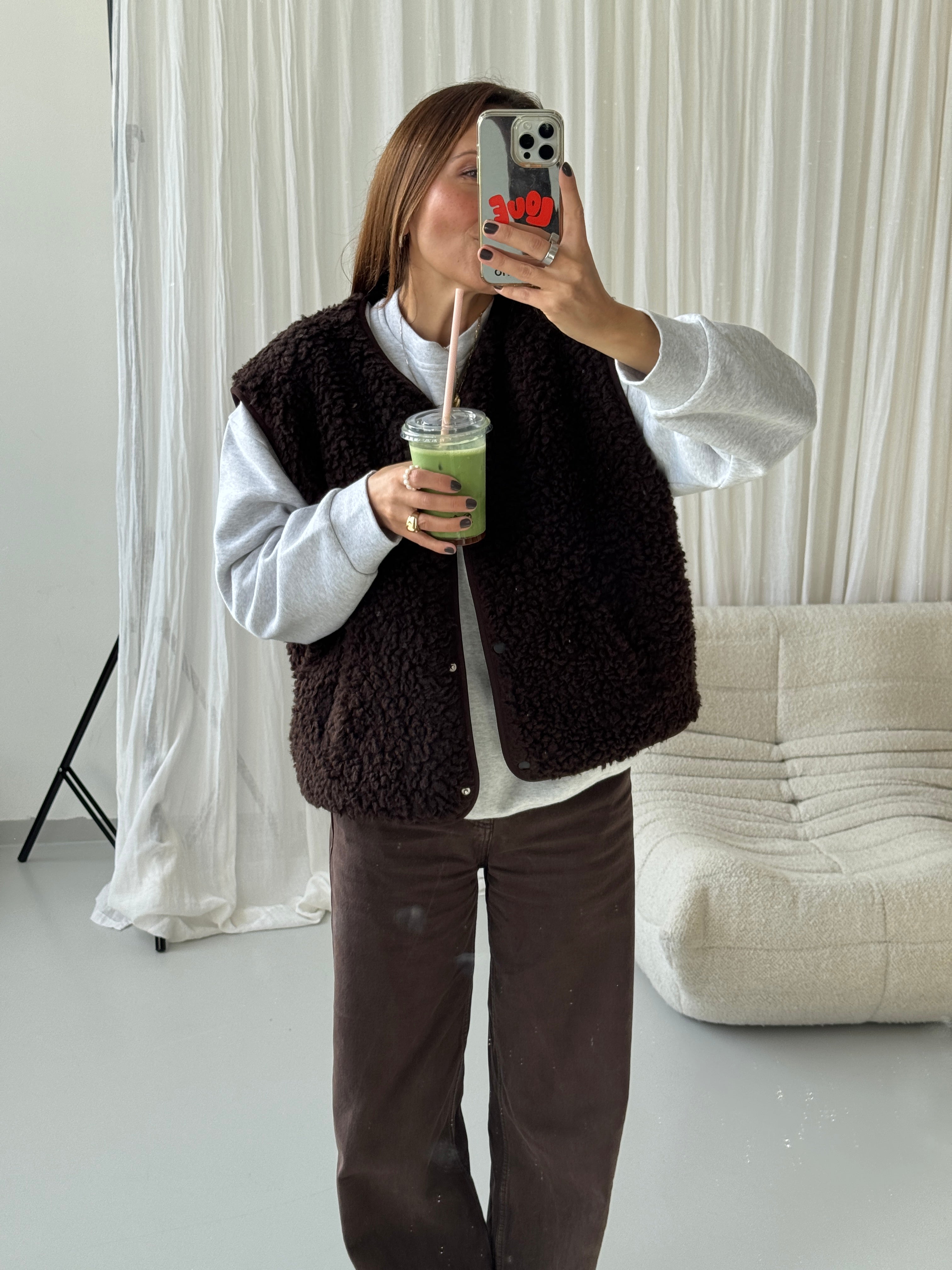 SOHO STUDIOS CELINA VEST brown