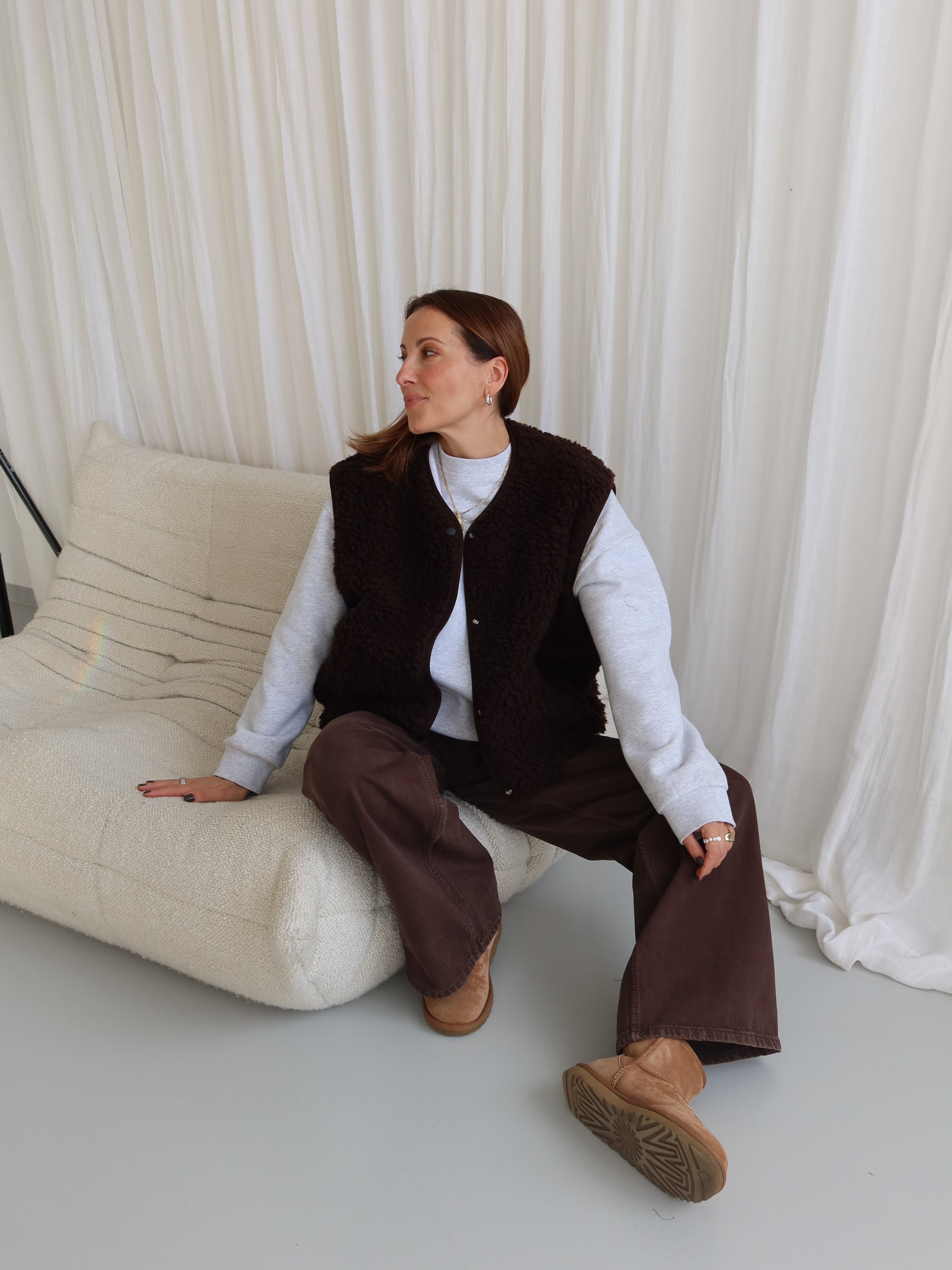 SOHO STUDIOS CELINA VEST brown