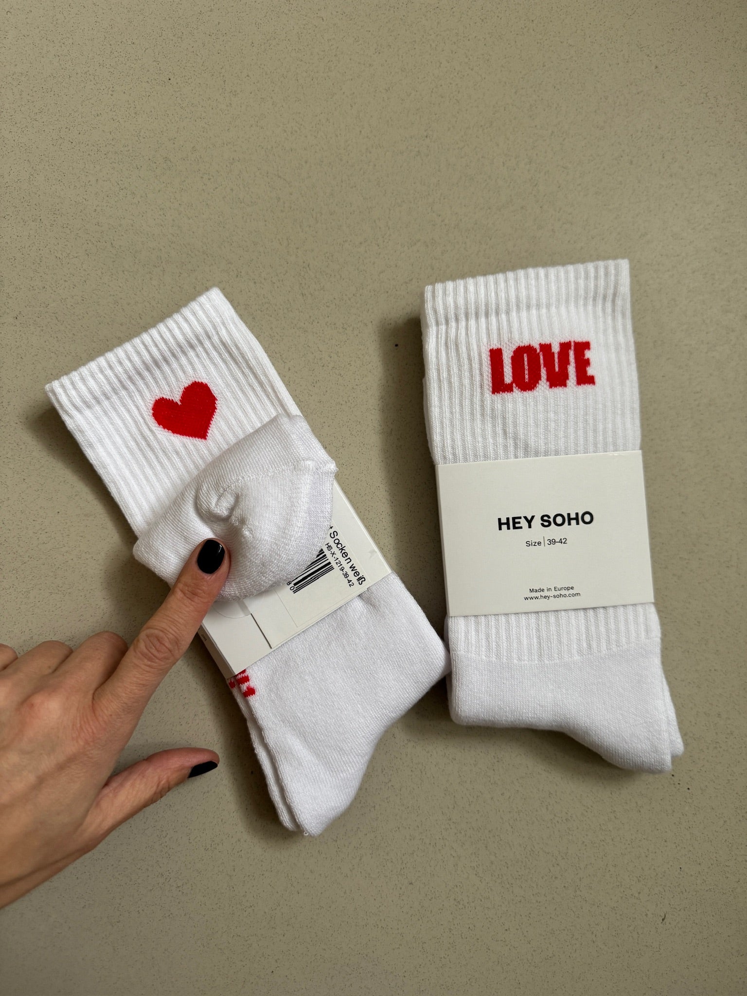 LOVE & HEART Socken