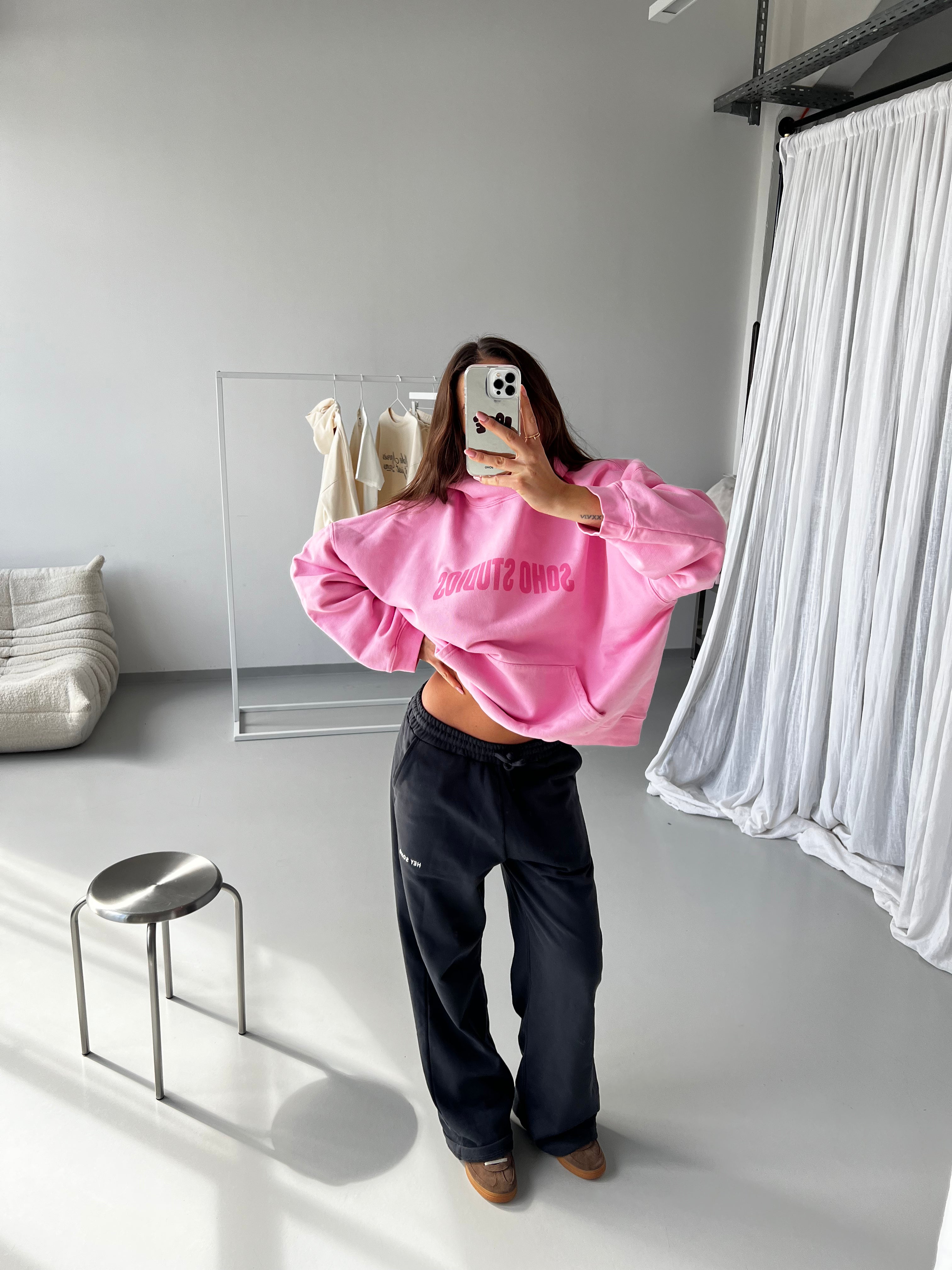 SOHO STUDIOS EDDA Hoodie washed pink