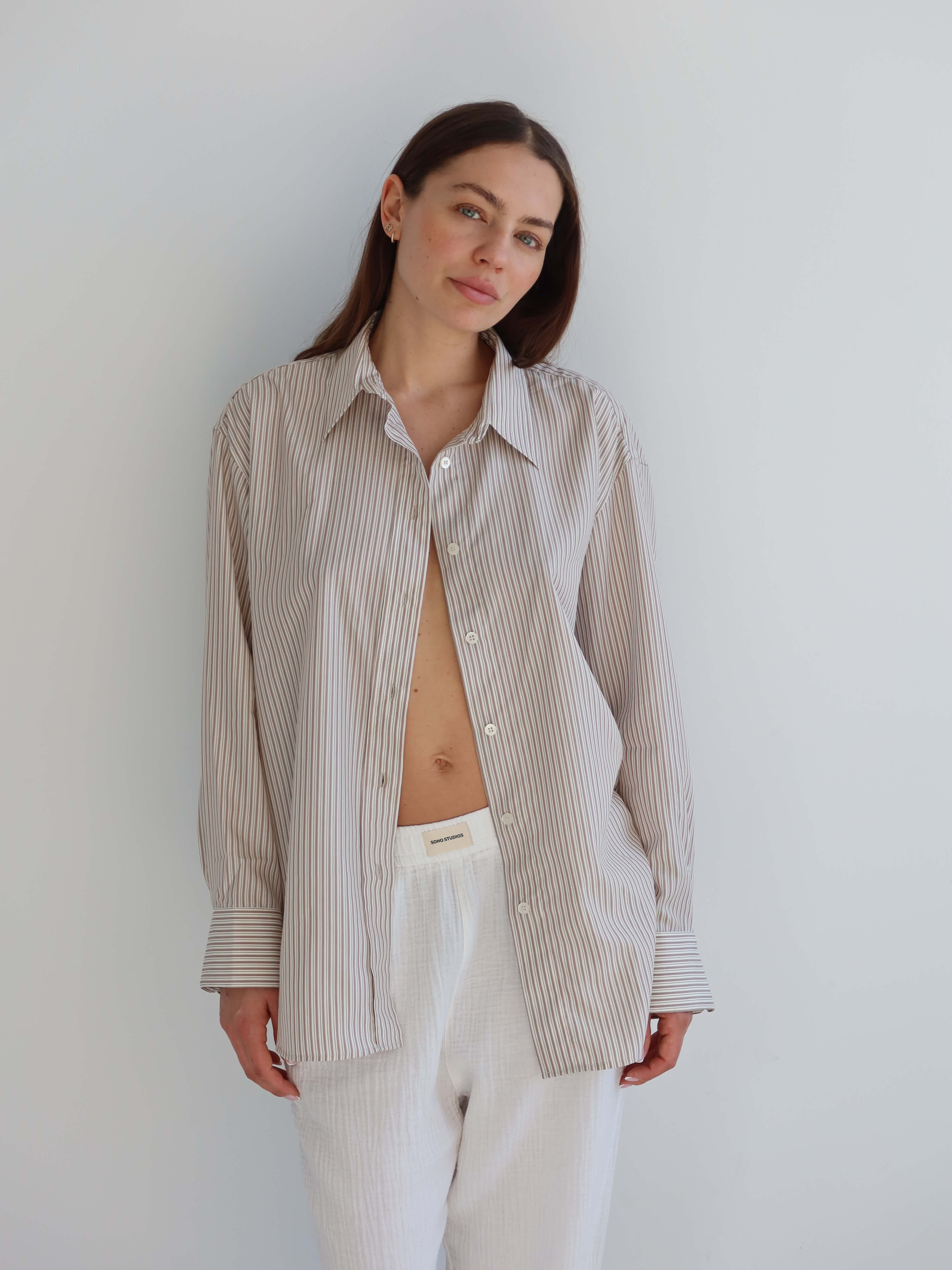 SIENNA MUSSELIN PANTS white
