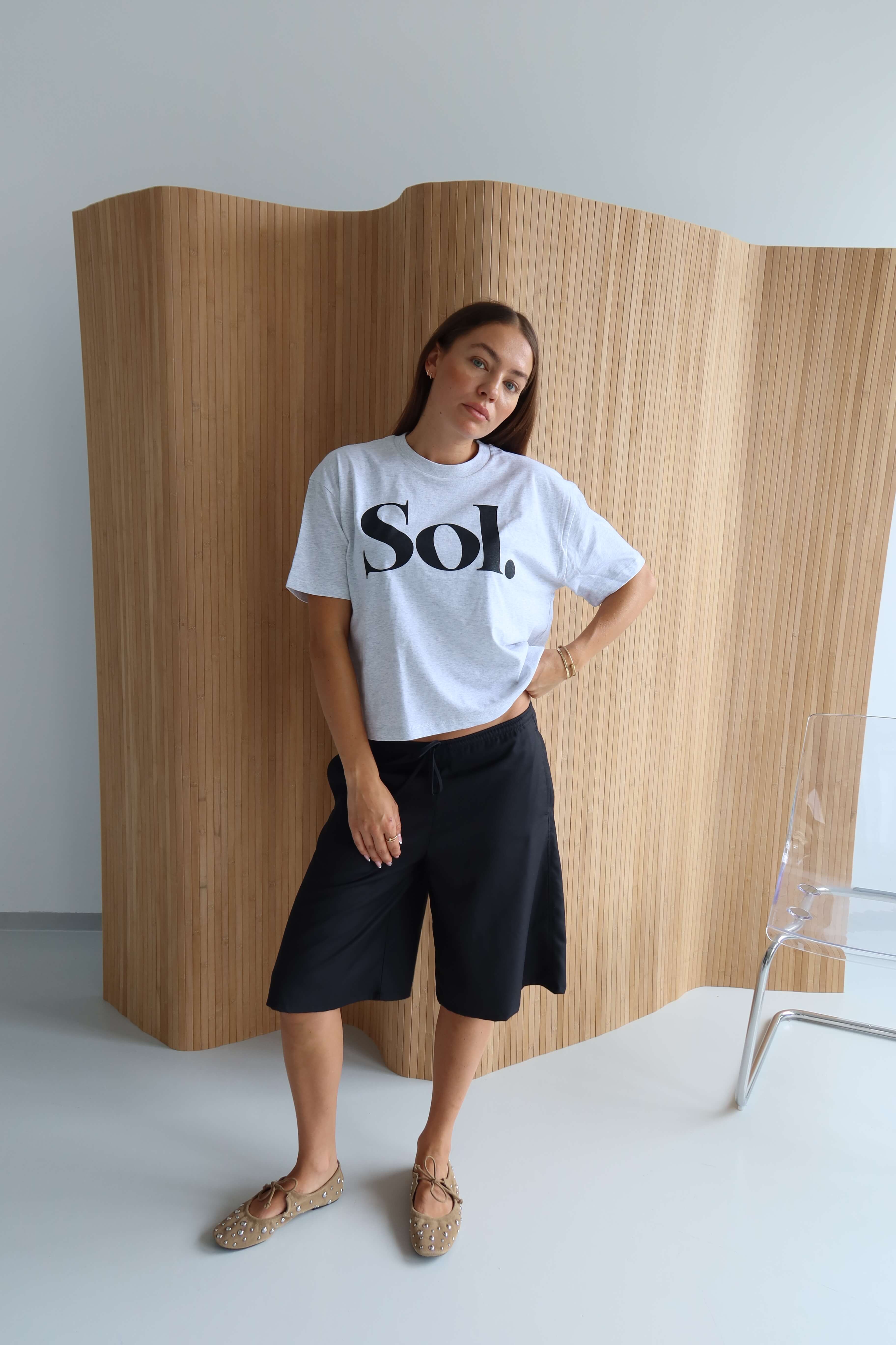 SOL CROPPED T-SHIRT