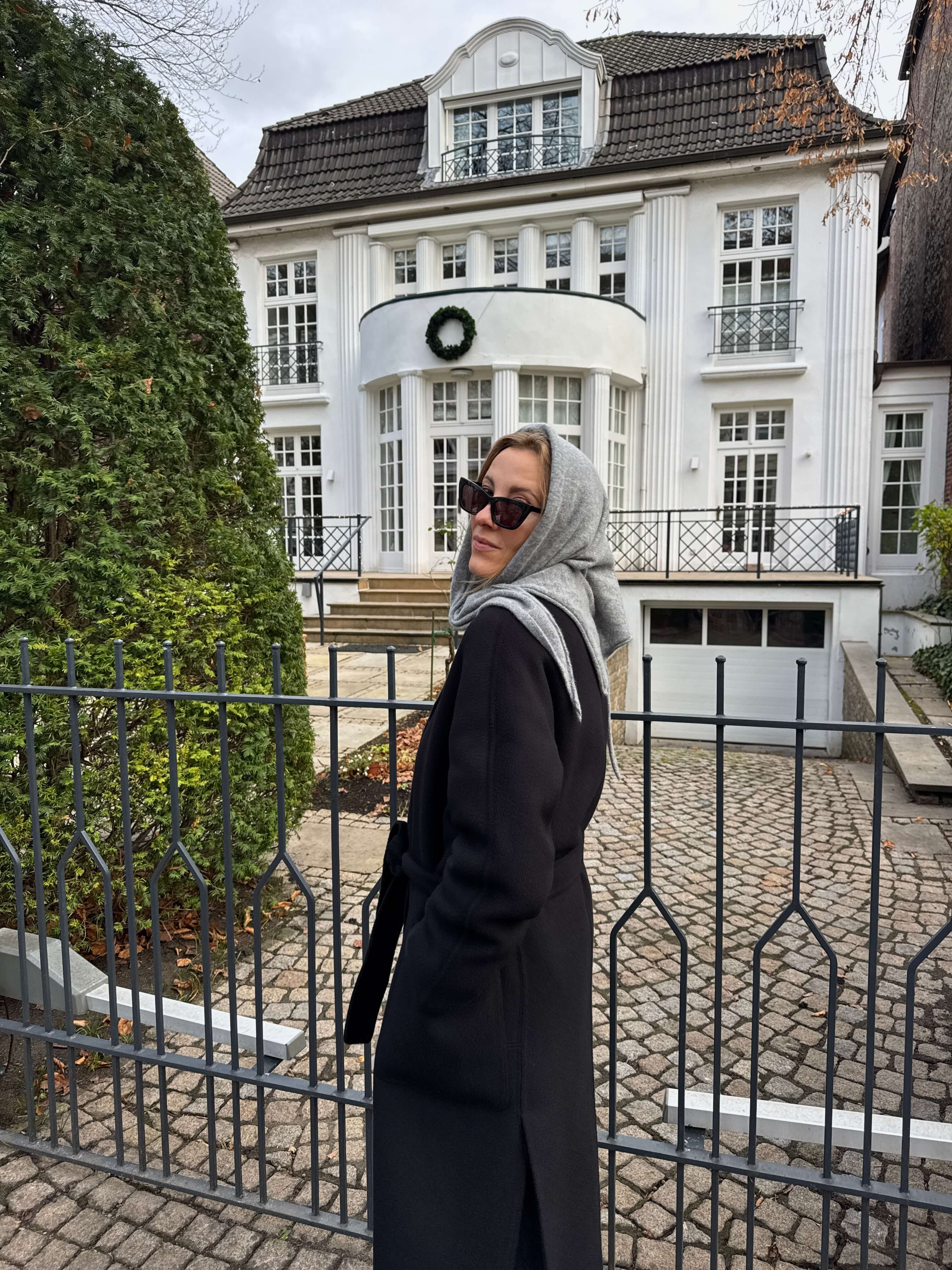 TAYA Cashmere Scarf grey melange