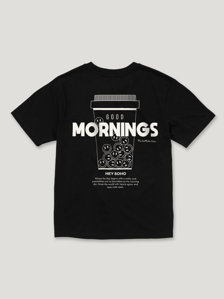 GOOD MORNINGS T-Shirt schwarz - heysoho