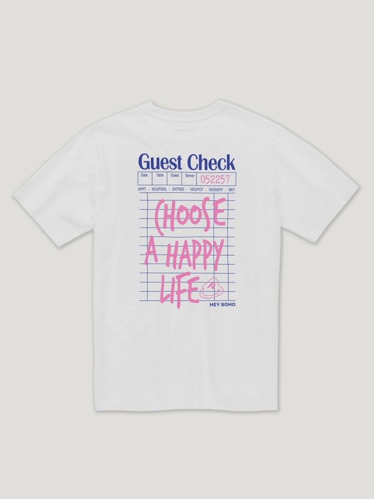 HAPPY LIFE T-Shirt offwhite - heysoho