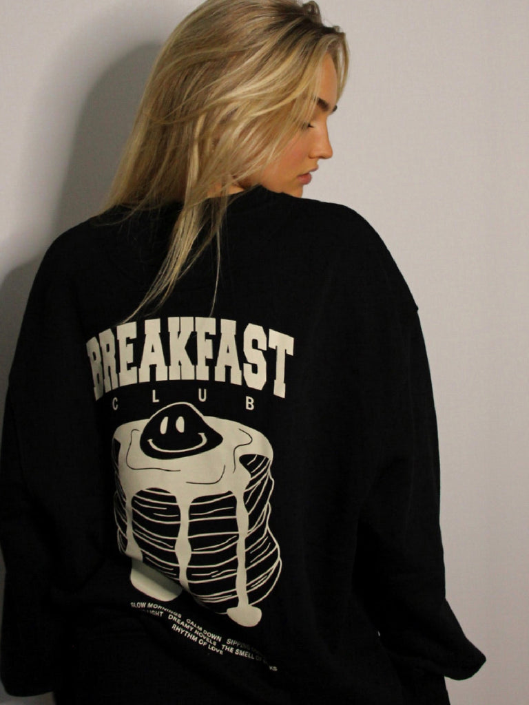 Breakfast Club Sweater schwarz - heysoho