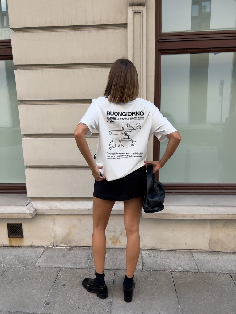 BUONGIORNO T-Shirt offwhite | schwarz - heysoho