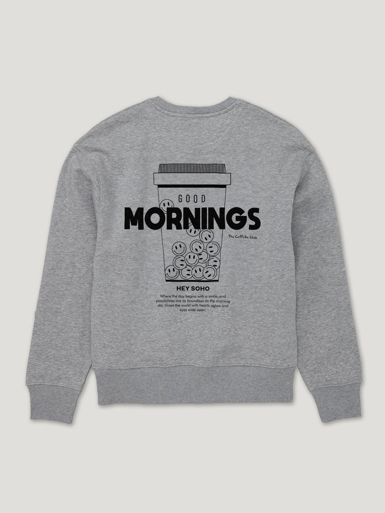 Good Mornings Sweater grau - heysoho