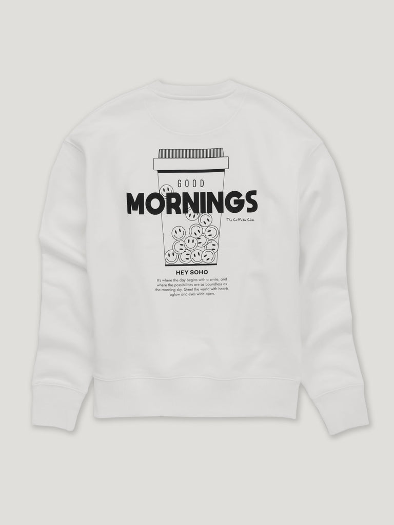 Good Mornings Sweater Offwhite - heysoho