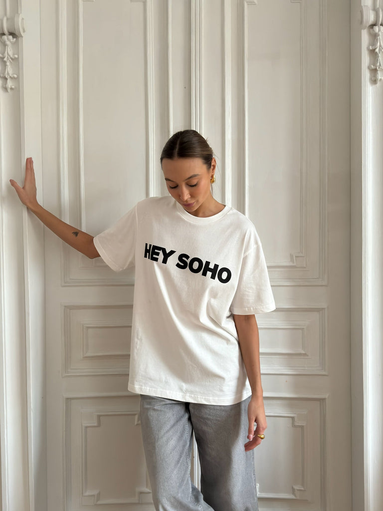 Hey Soho Logo T-Shirt offwhite - heysoho