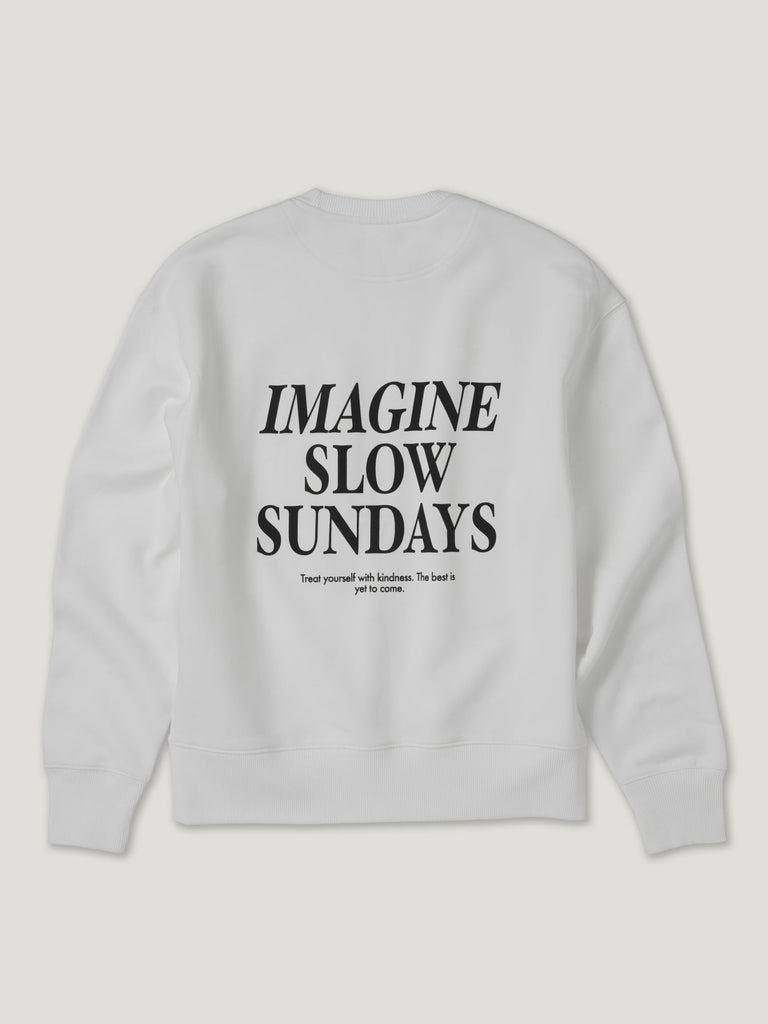 Imagine Slow Sundays Sweater offwhite - heysoho