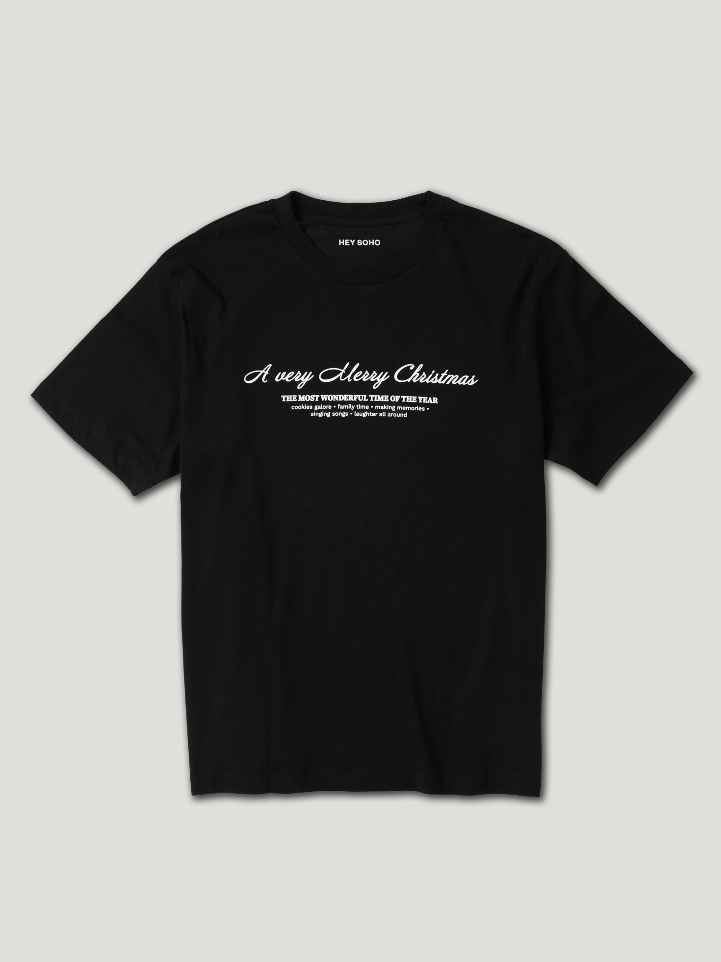 Merry Christmas T-Shirt schwarz - heysoho