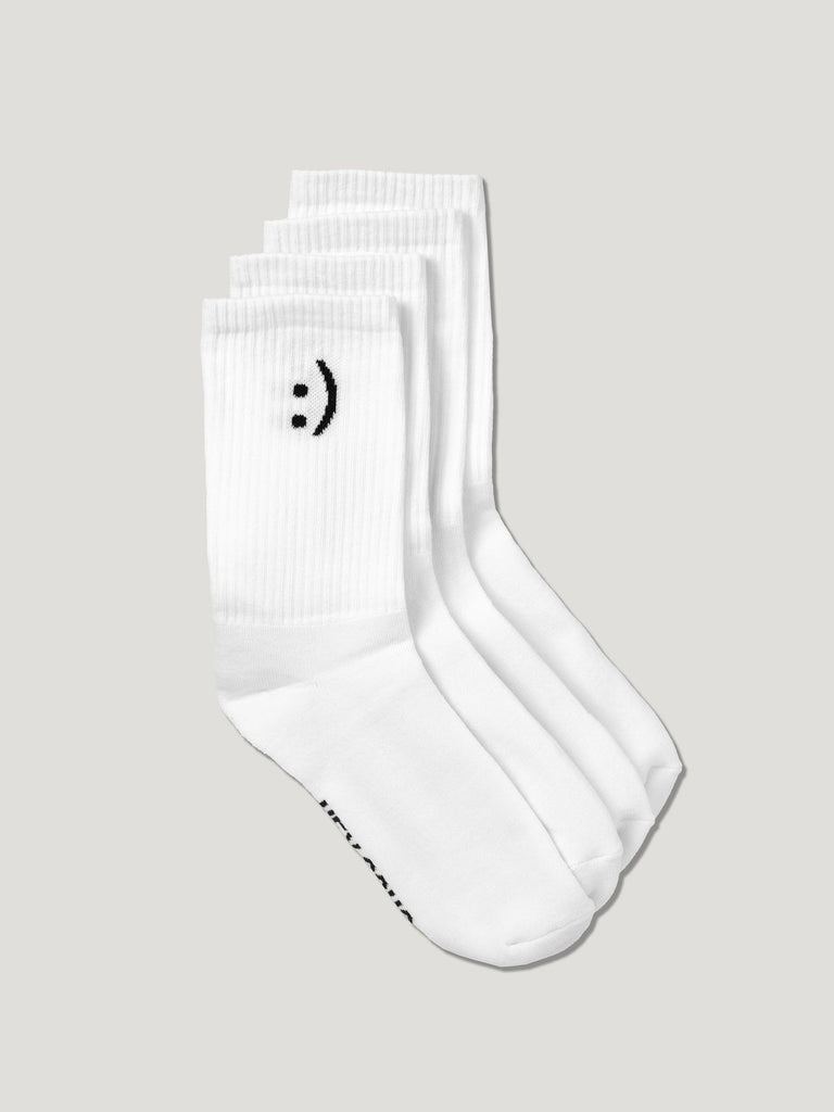 SMILEY Socken Doppelpack weiß - heysoho
