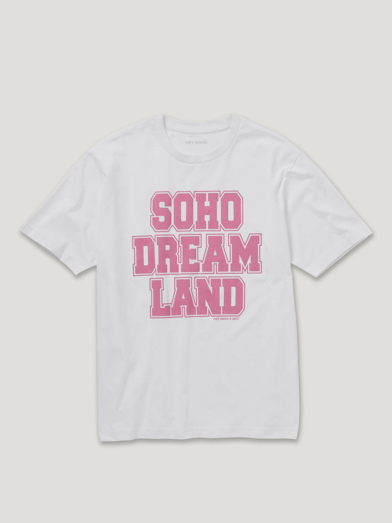 Soho Dream Land T-Shirt weiß/pink - heysoho