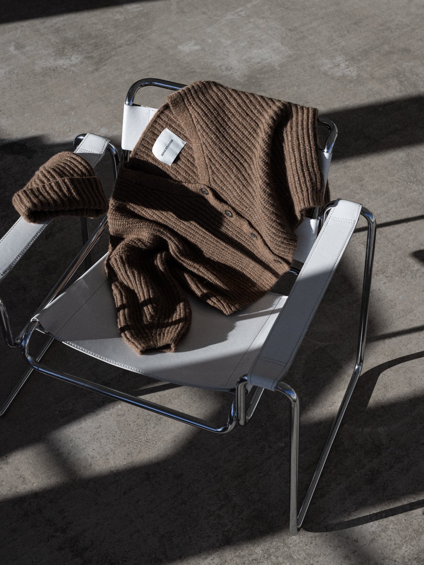 SOHO STUDIOS MILLA Cardigan coffee - heysoho