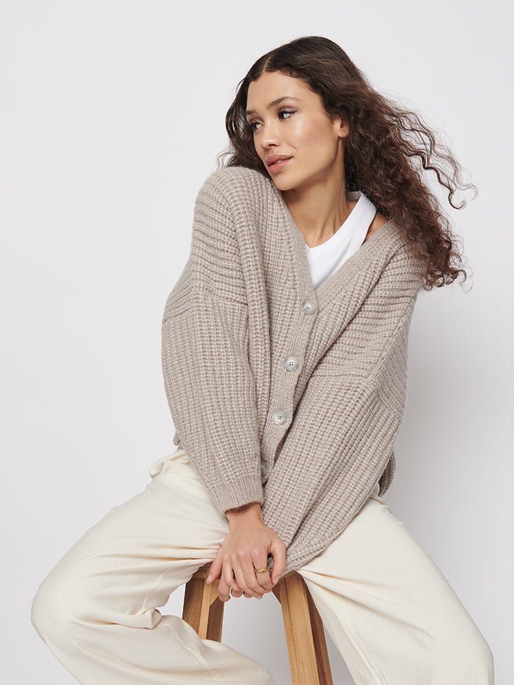 SOHO STUDIOS MILLA Cardigan light mauve - heysoho